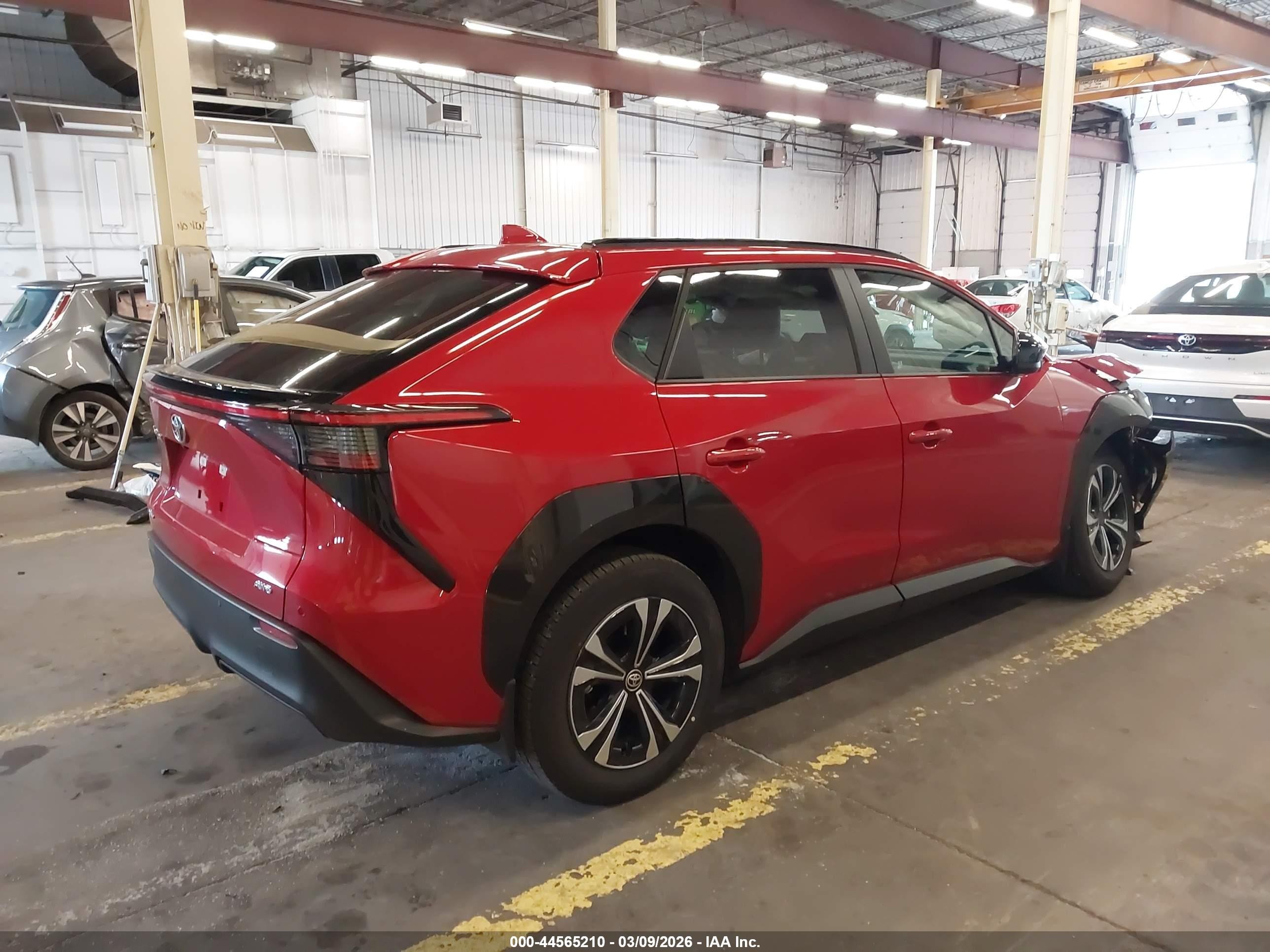2025 Toyota Bz4x Xle Red vin: JTMABACA3SA093666