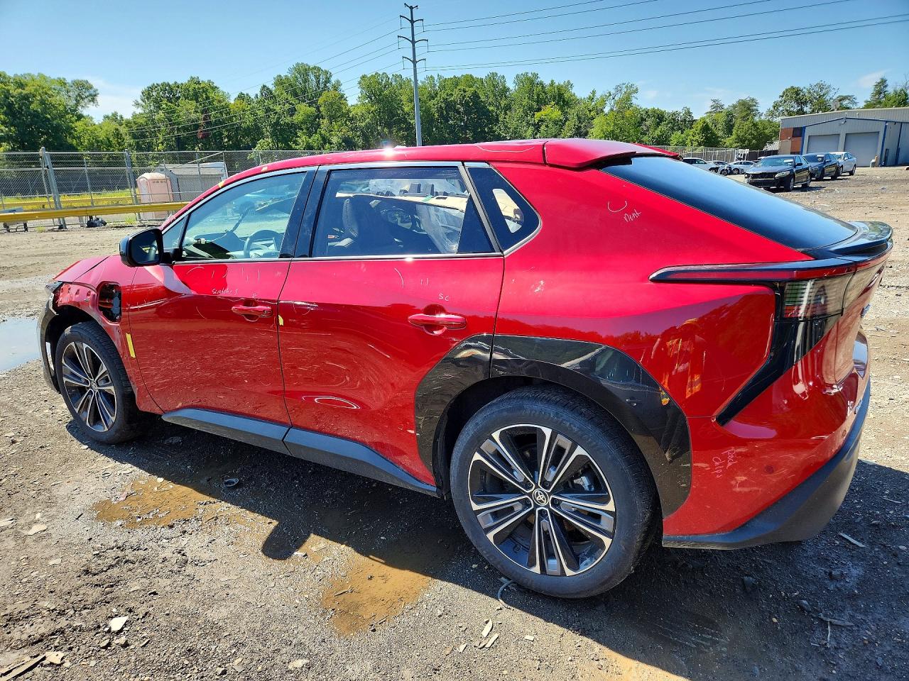 2024 Toyota Bz4x Limited Red vin: JTMABACA5RA066981