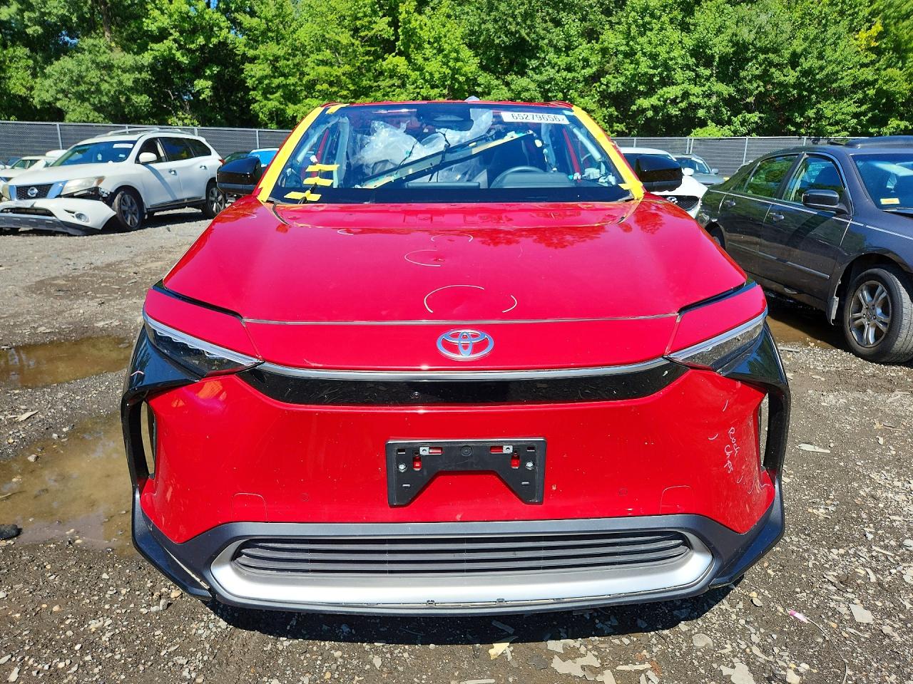 2024 Toyota Bz4x Limited Red vin: JTMABACA5RA066981