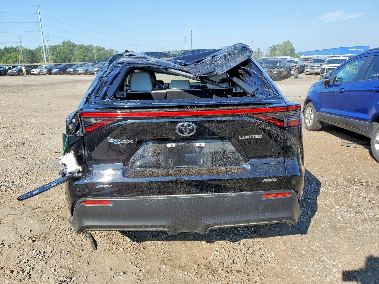 2025 Toyota Bz4x Limited Black vin: JTMABACA7SA096375