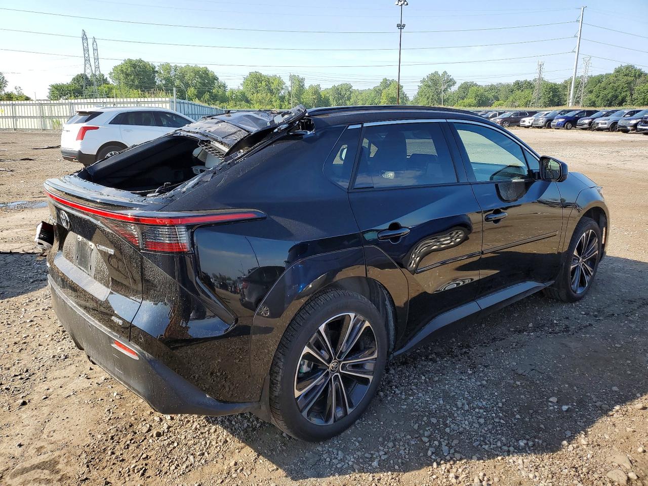 2025 Toyota Bz4x Limited Black vin: JTMABACA7SA096375