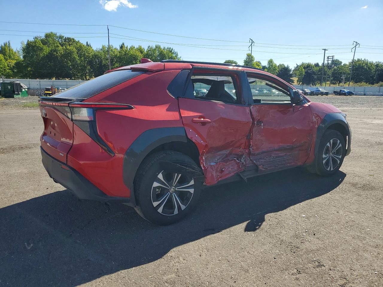 2024 Toyota Bz4x Xle Red vin: JTMABACA9RA075750