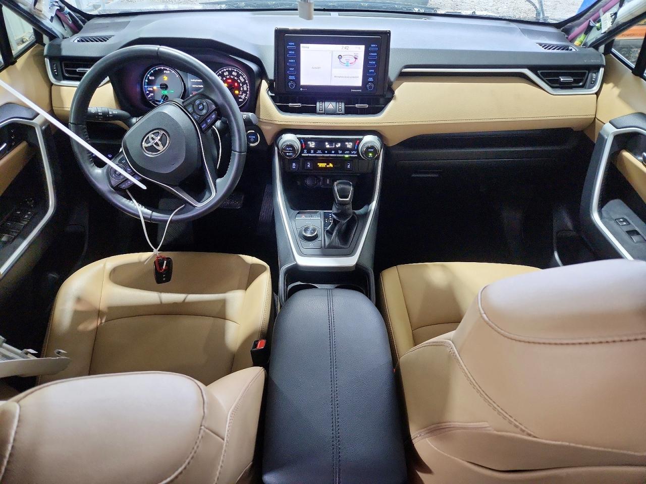 2021 Toyota Rav4 Hybrid Xle Premium White vin: JTMB6RFV1MJ007523