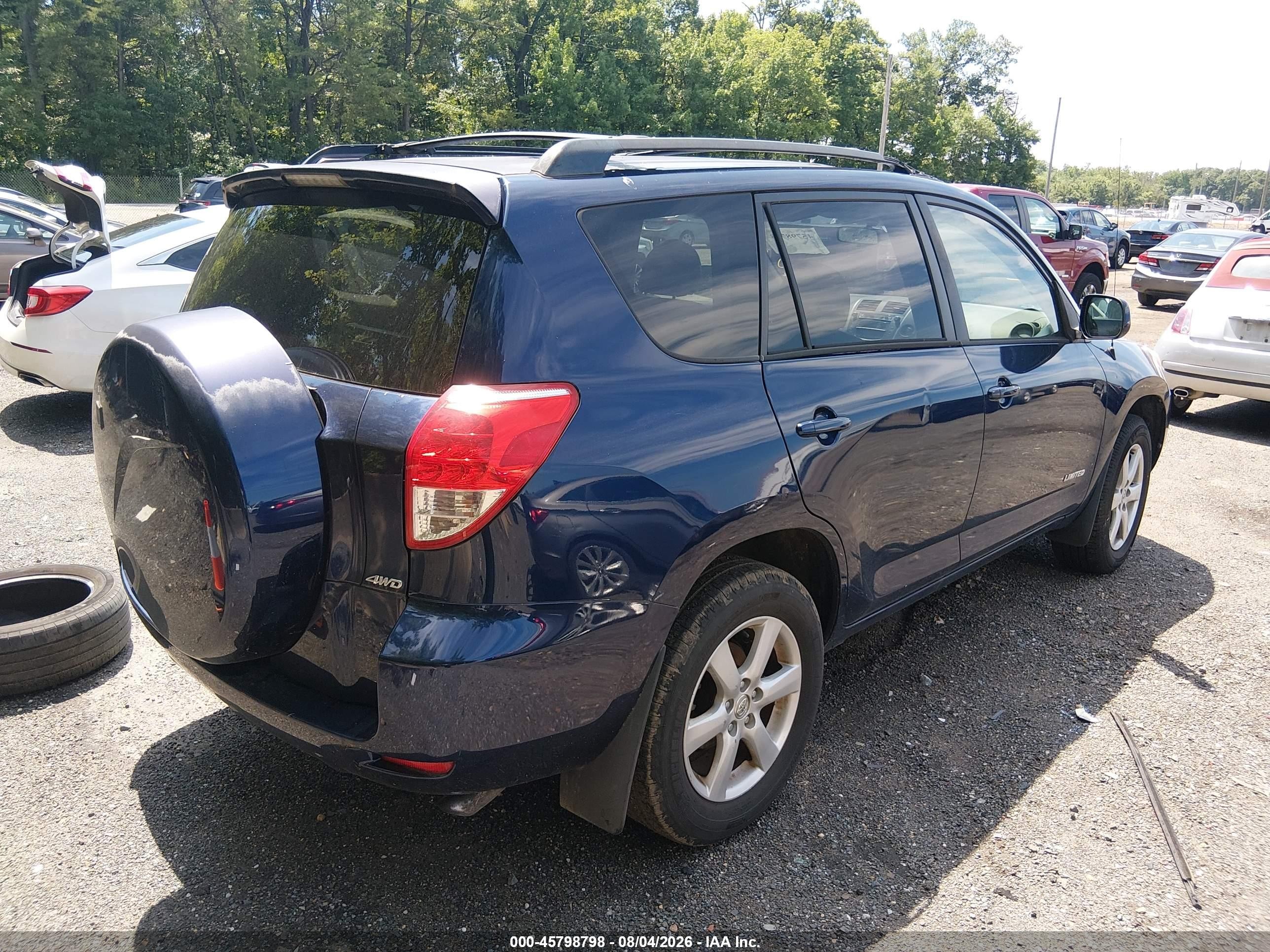 2006 Toyota Rav4 Limited Blue vin: JTMBD31V065021631