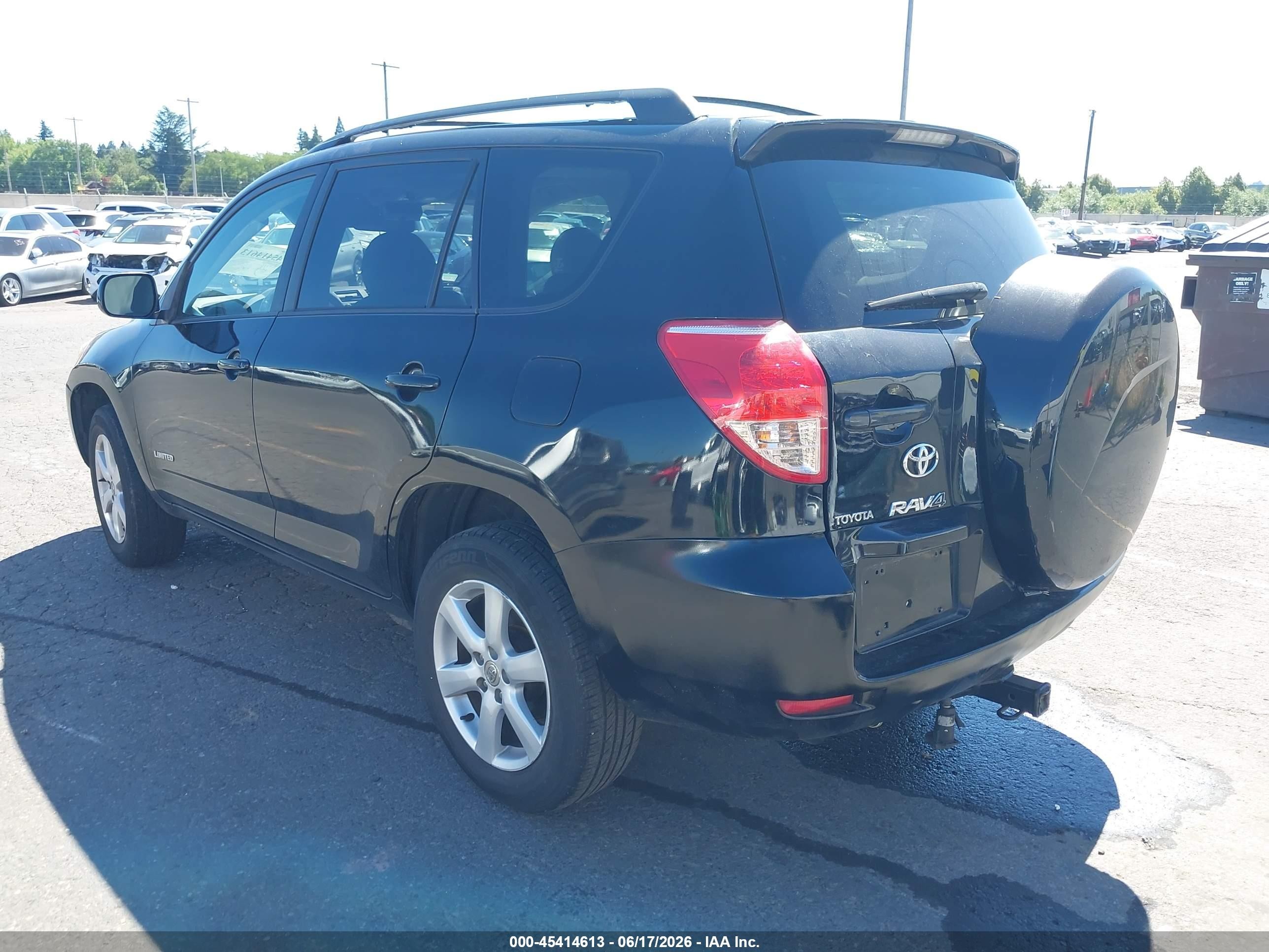 2006 Toyota Rav4 Limited Black vin: JTMBD31V065042205