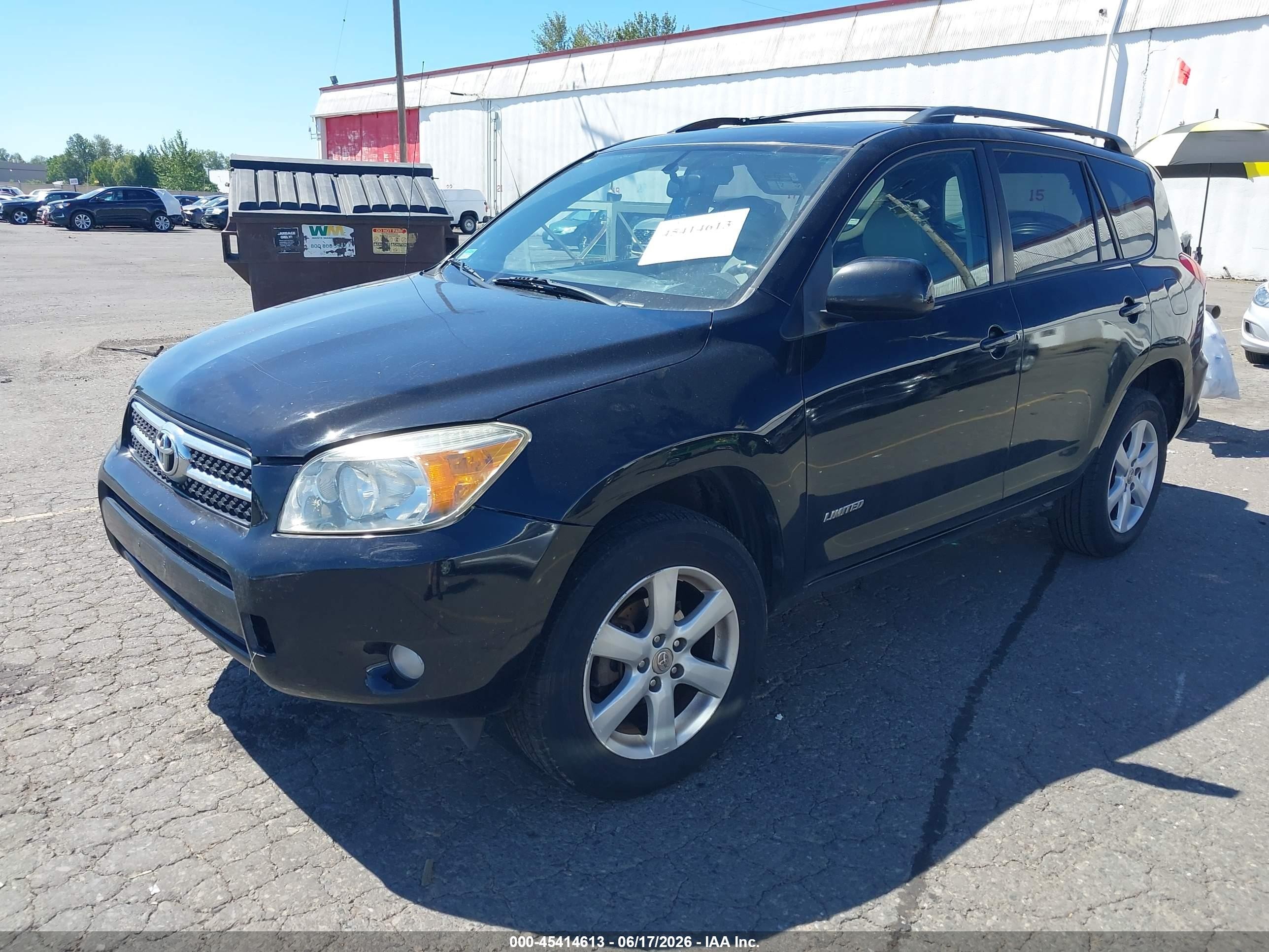 2006 Toyota Rav4 Limited Black vin: JTMBD31V065042205