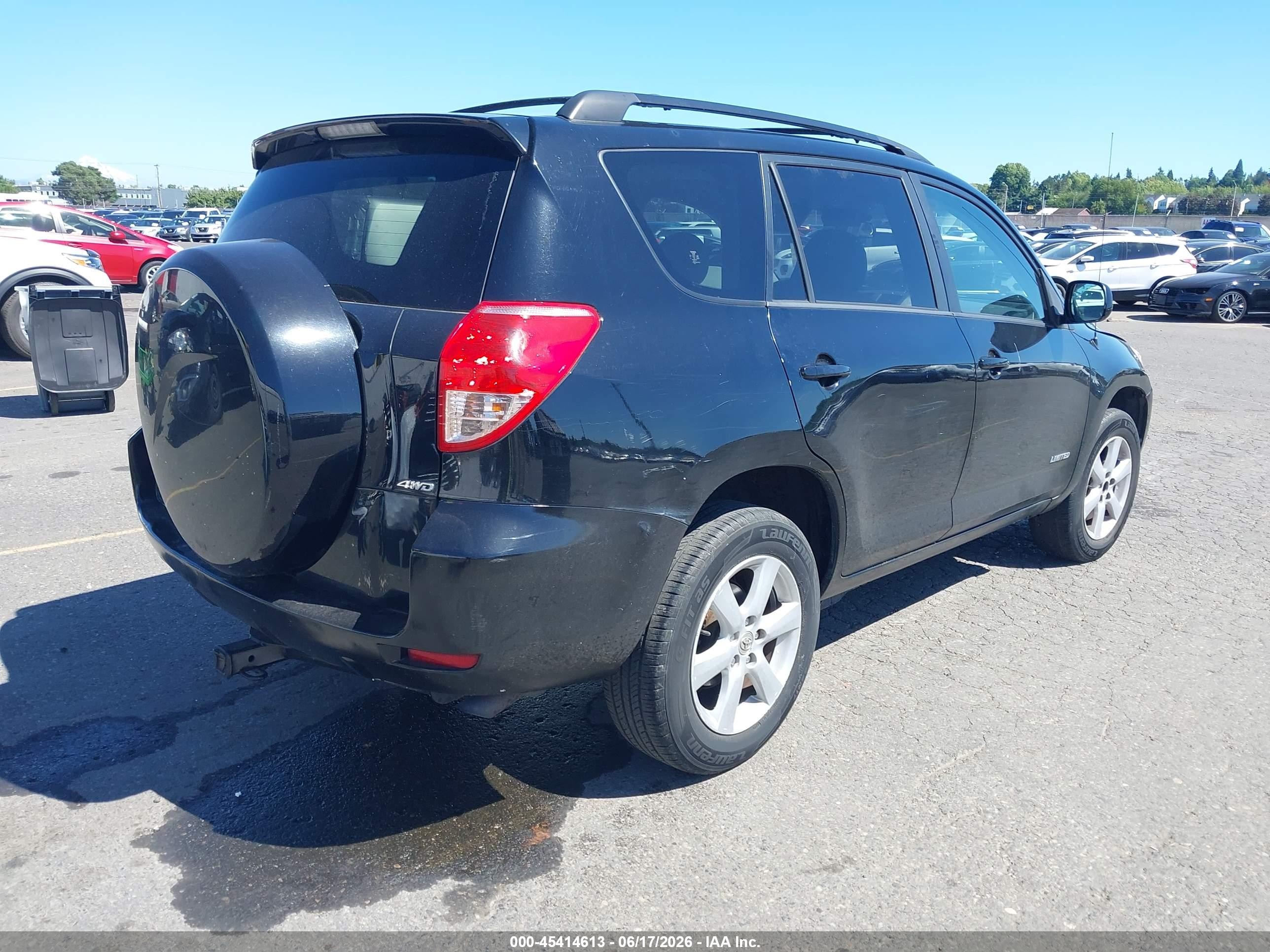 2006 Toyota Rav4 Limited Black vin: JTMBD31V065042205