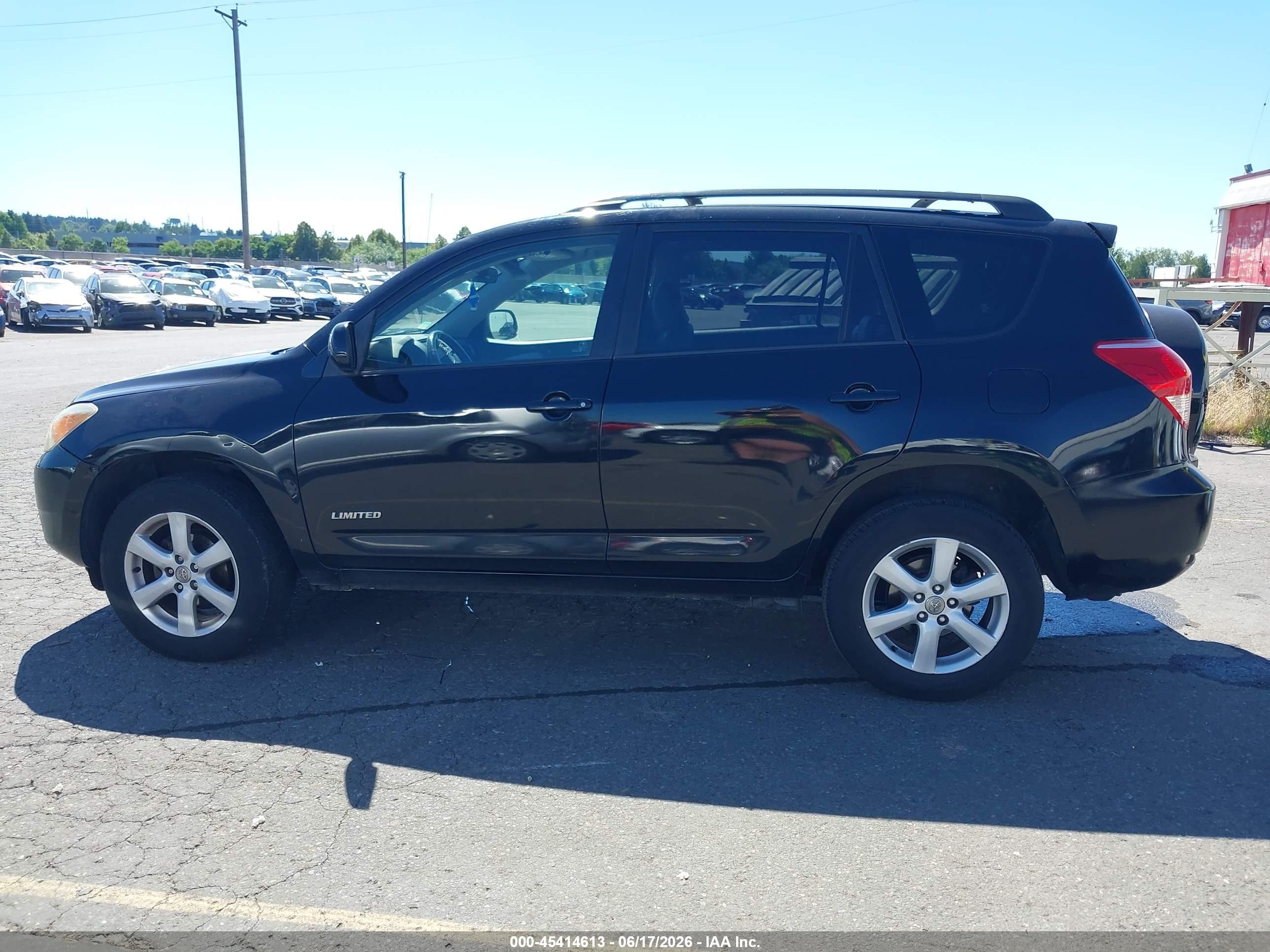 2006 Toyota Rav4 Limited Black vin: JTMBD31V065042205