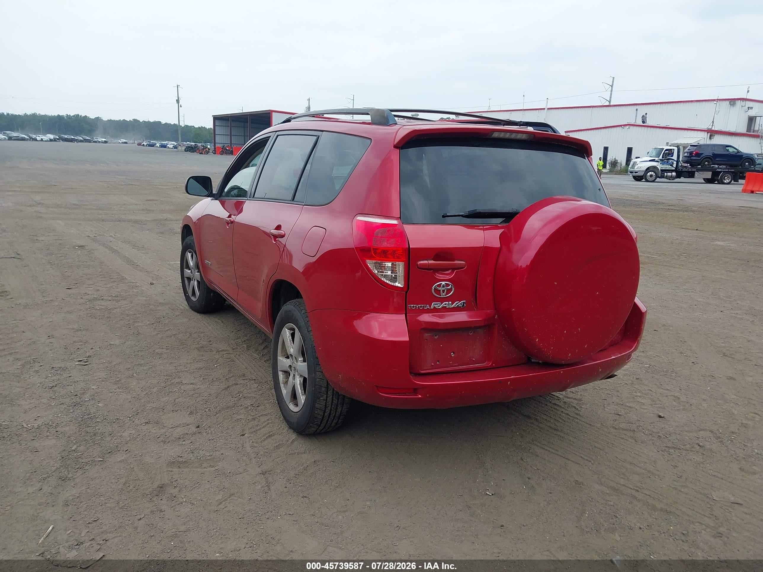 2007 Toyota Rav4 Limited Red vin: JTMBD31V075070698