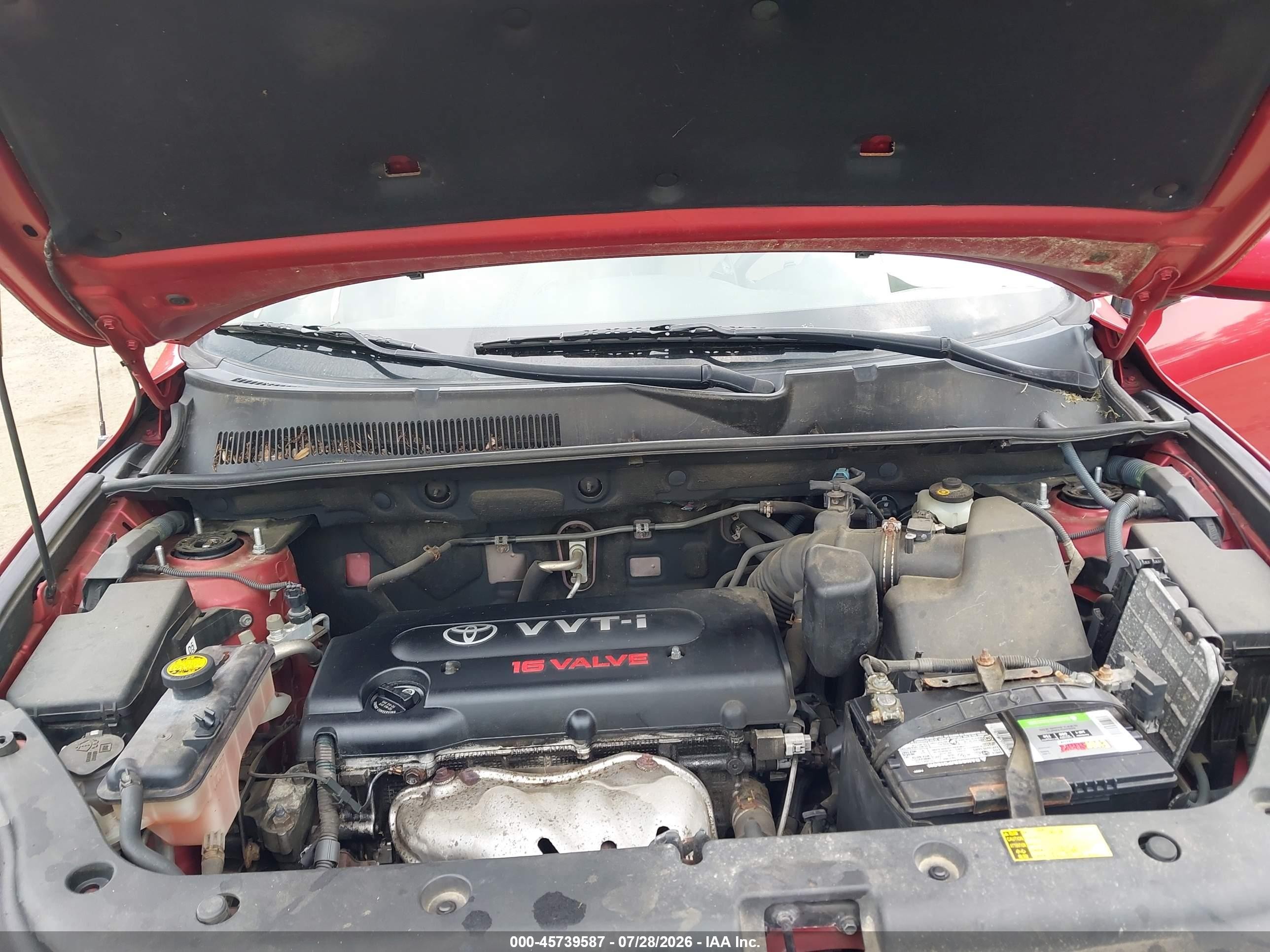 2007 Toyota Rav4 Limited Red vin: JTMBD31V075070698