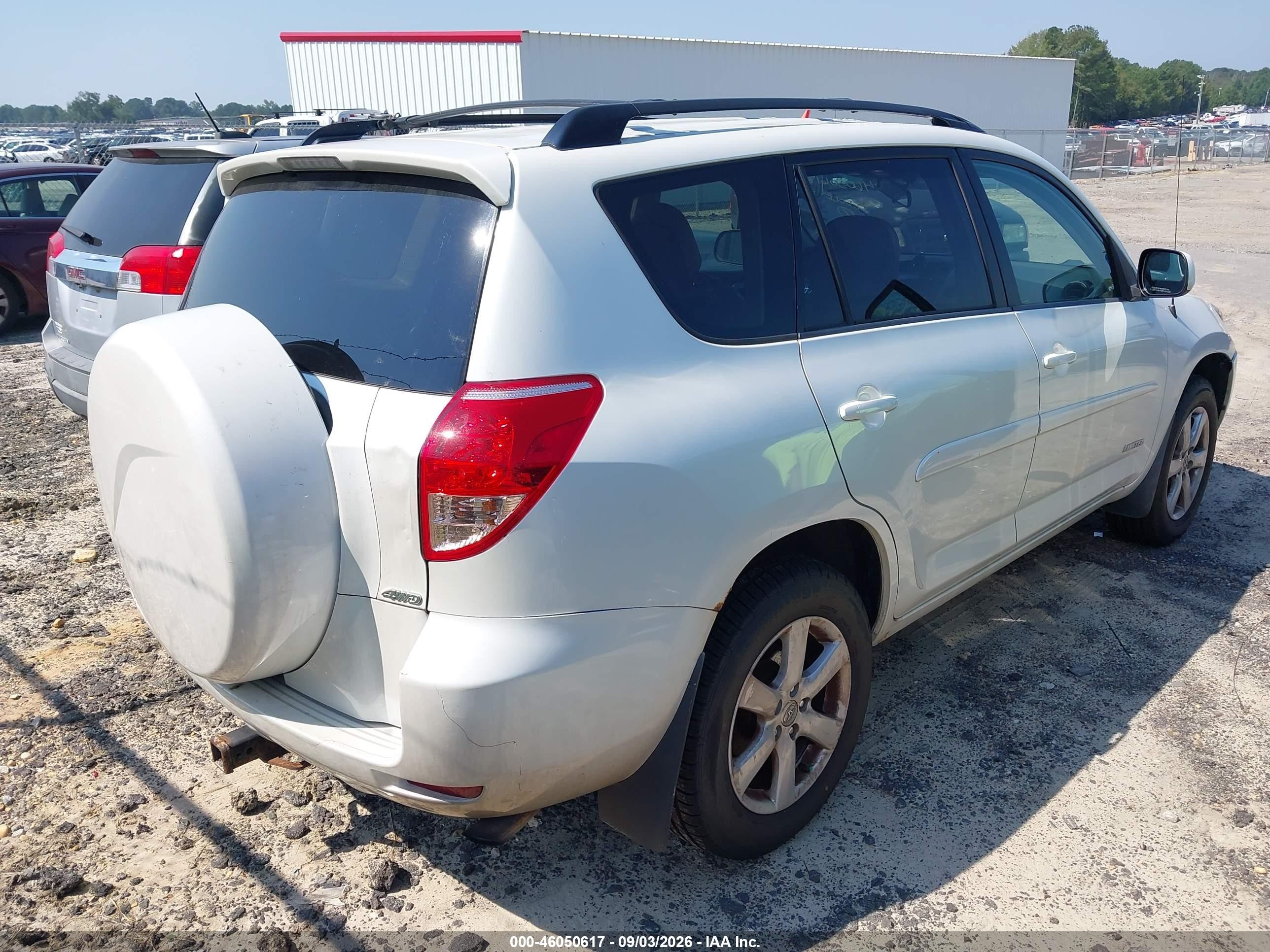 2007 Toyota Rav4 Limited White vin: JTMBD31V075092958