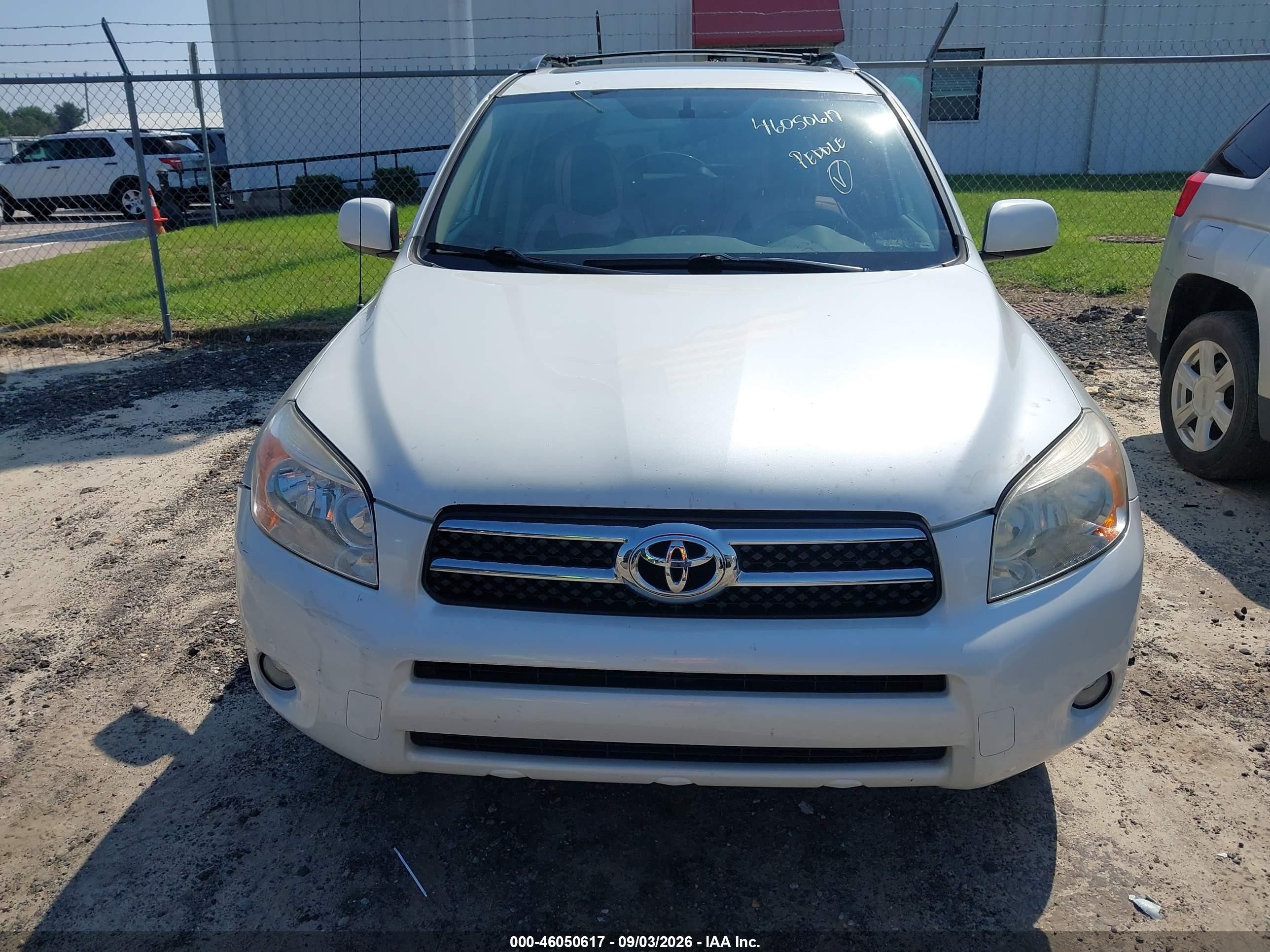 2007 Toyota Rav4 Limited White vin: JTMBD31V075092958