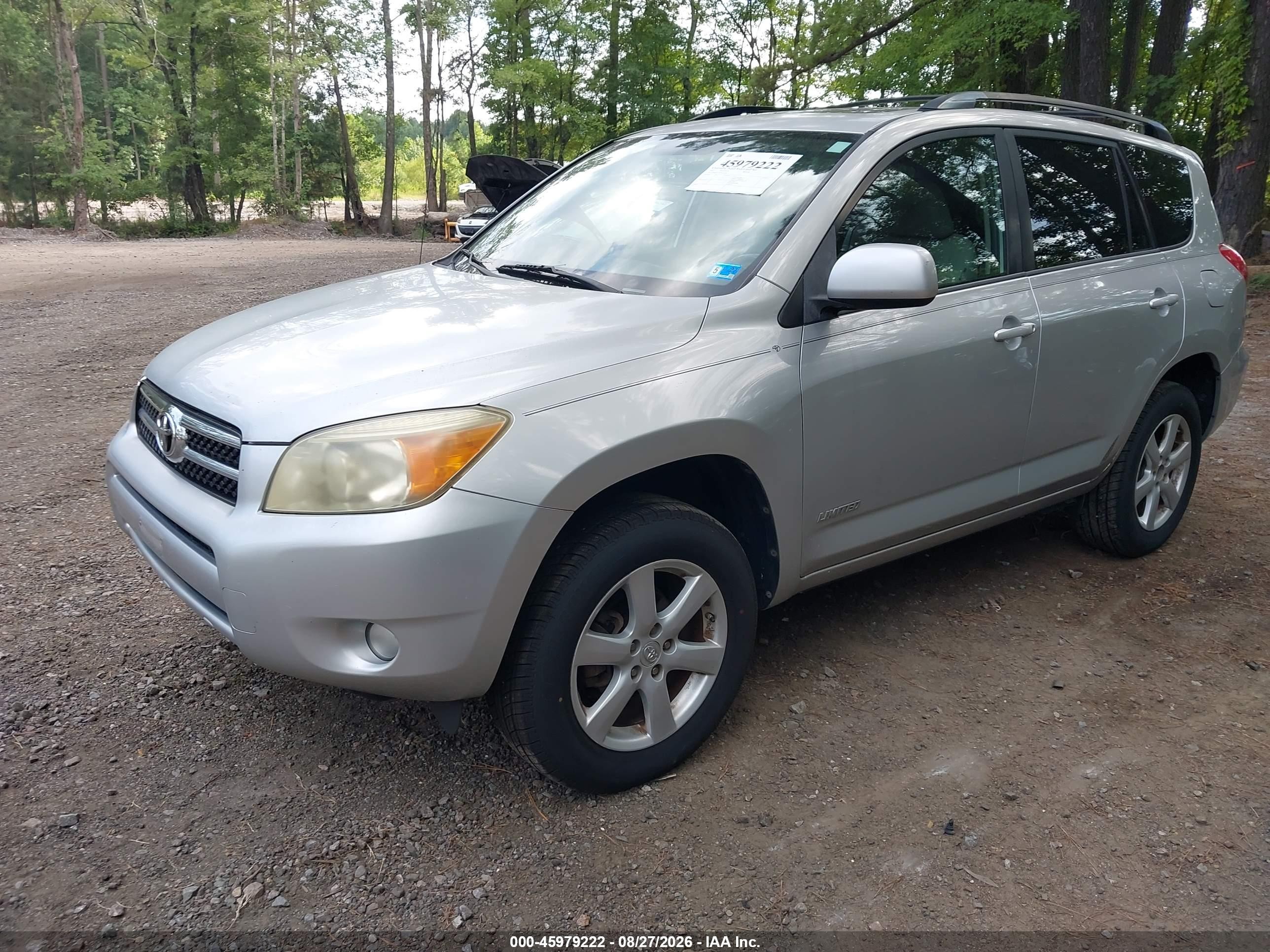 2007 Toyota Rav4 Limited Silver vin: JTMBD31V075101528