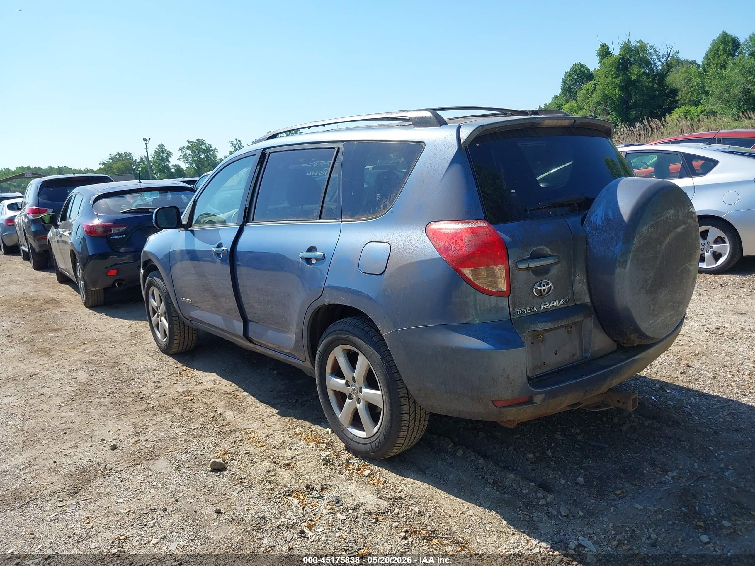 2007 Toyota Rav4 Limited Blue vin: JTMBD31V076025075