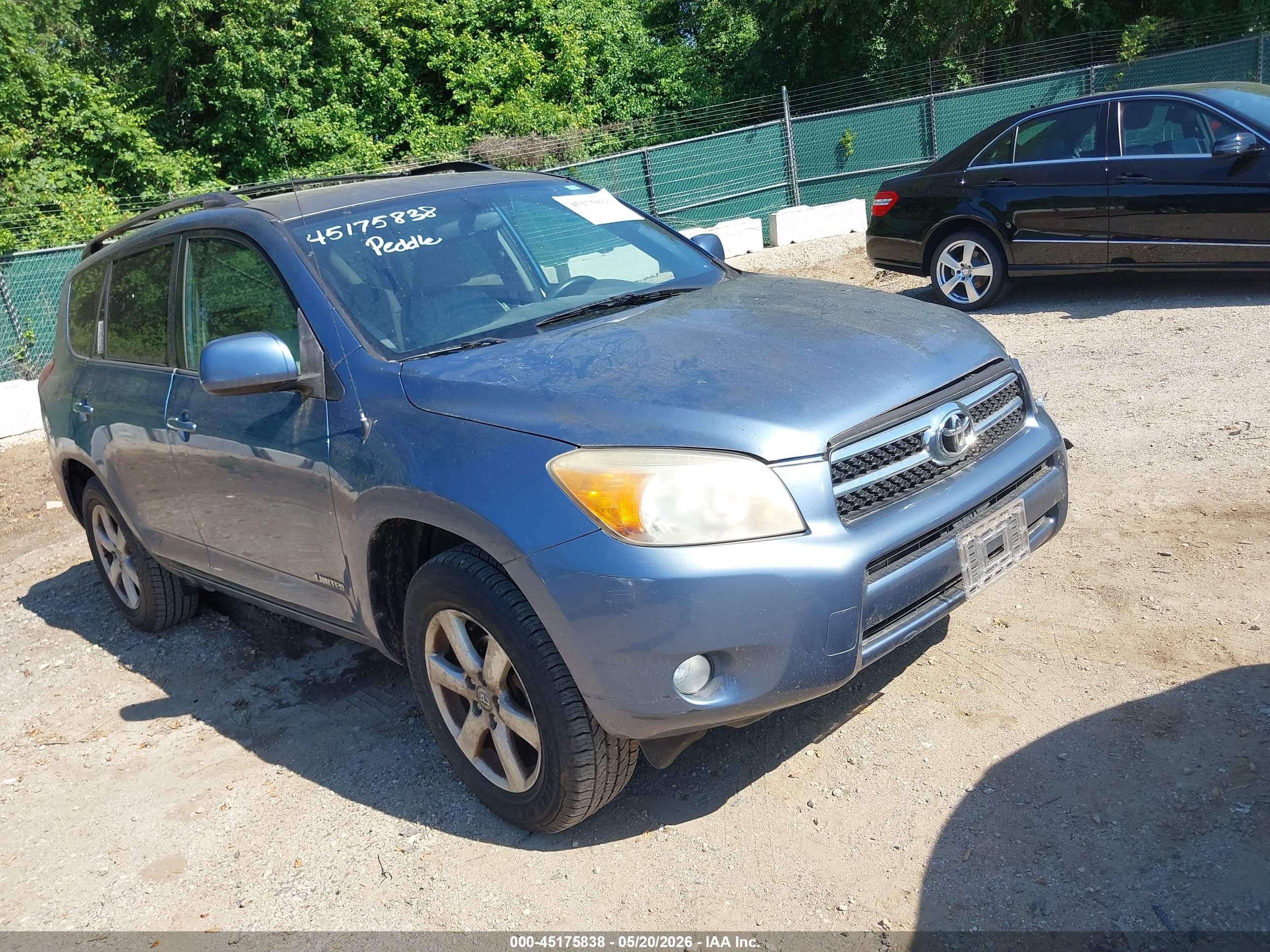 2007 Toyota Rav4 Limited Blue vin: JTMBD31V076025075