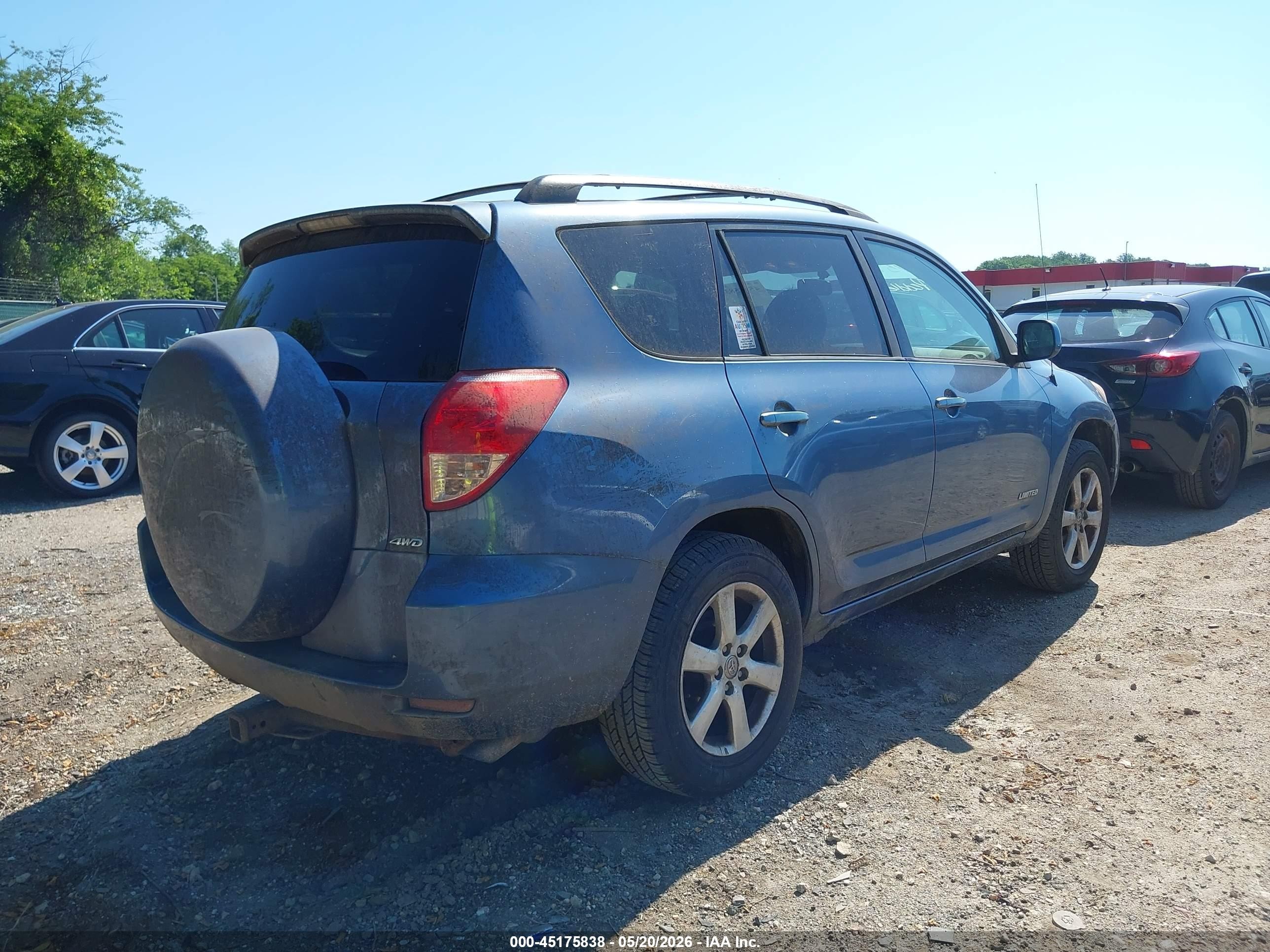 2007 Toyota Rav4 Limited Blue vin: JTMBD31V076025075