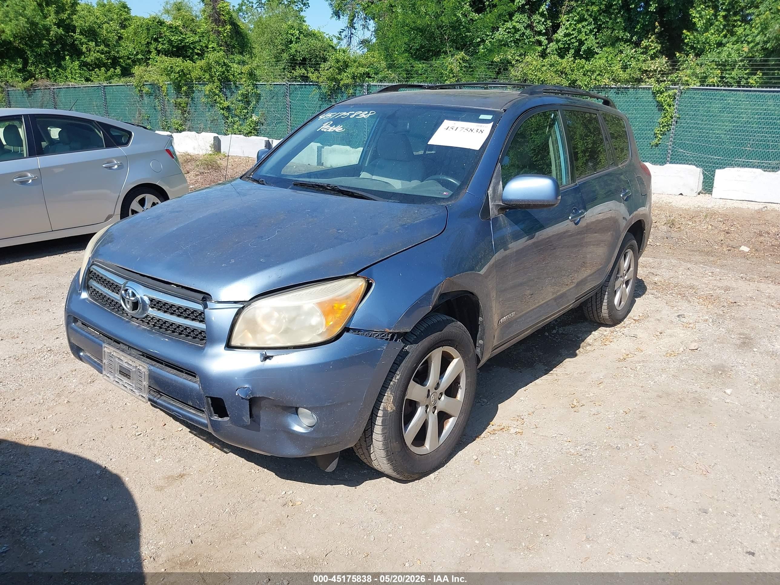 2007 Toyota Rav4 Limited Blue vin: JTMBD31V076025075