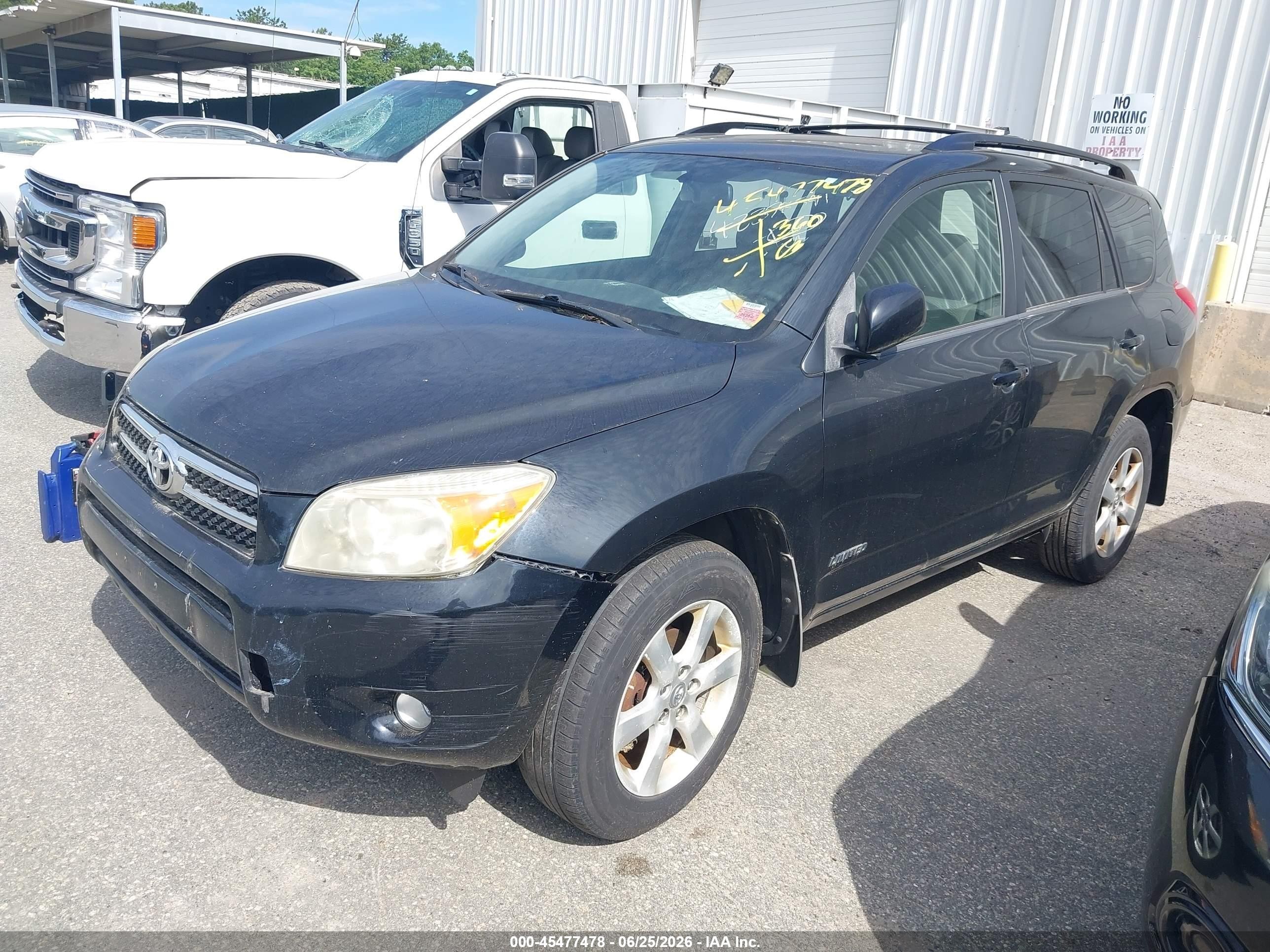 2008 Toyota Rav4 Limited Black vin: JTMBD31V085182015