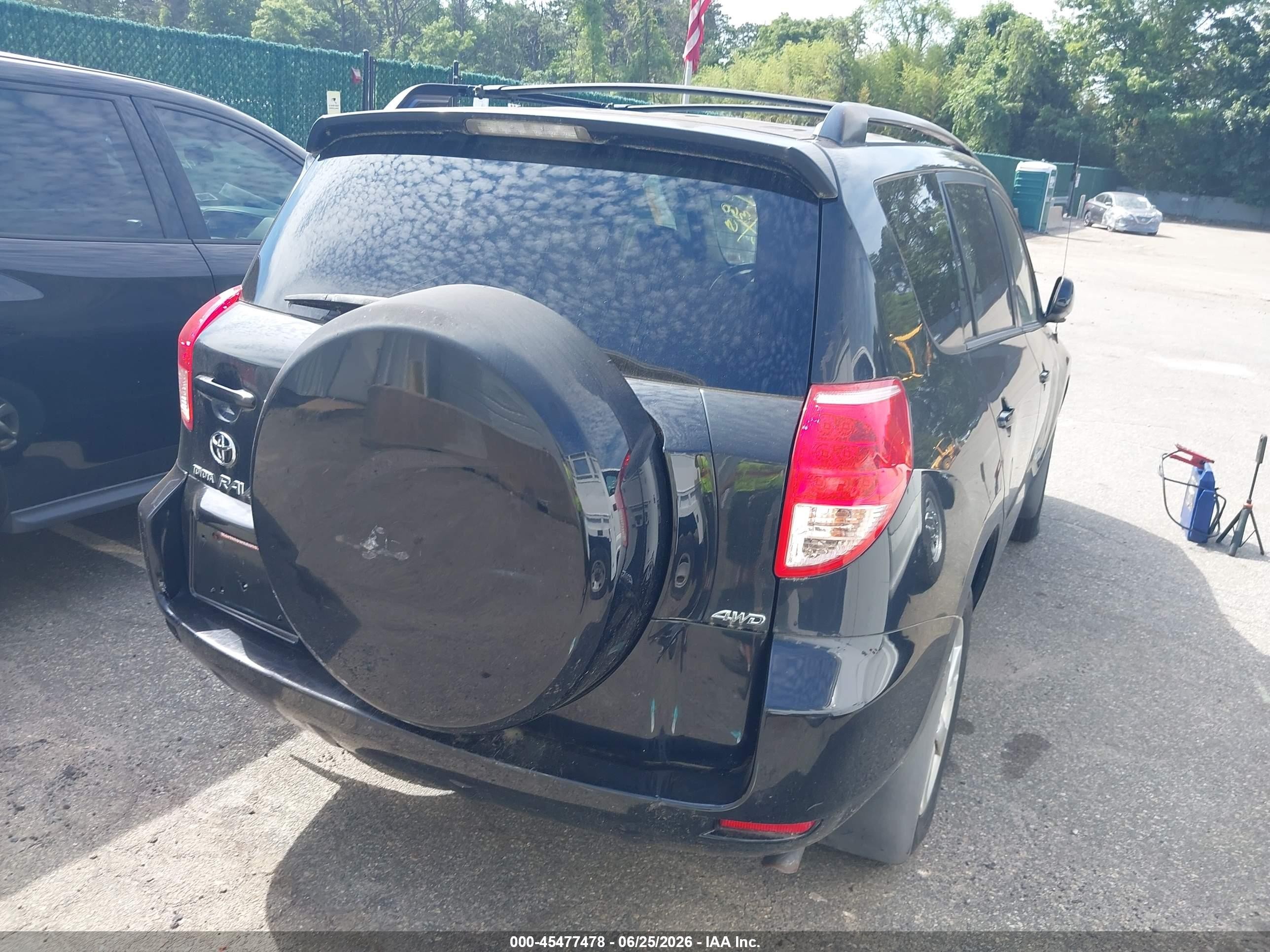 2008 Toyota Rav4 Limited Black vin: JTMBD31V085182015