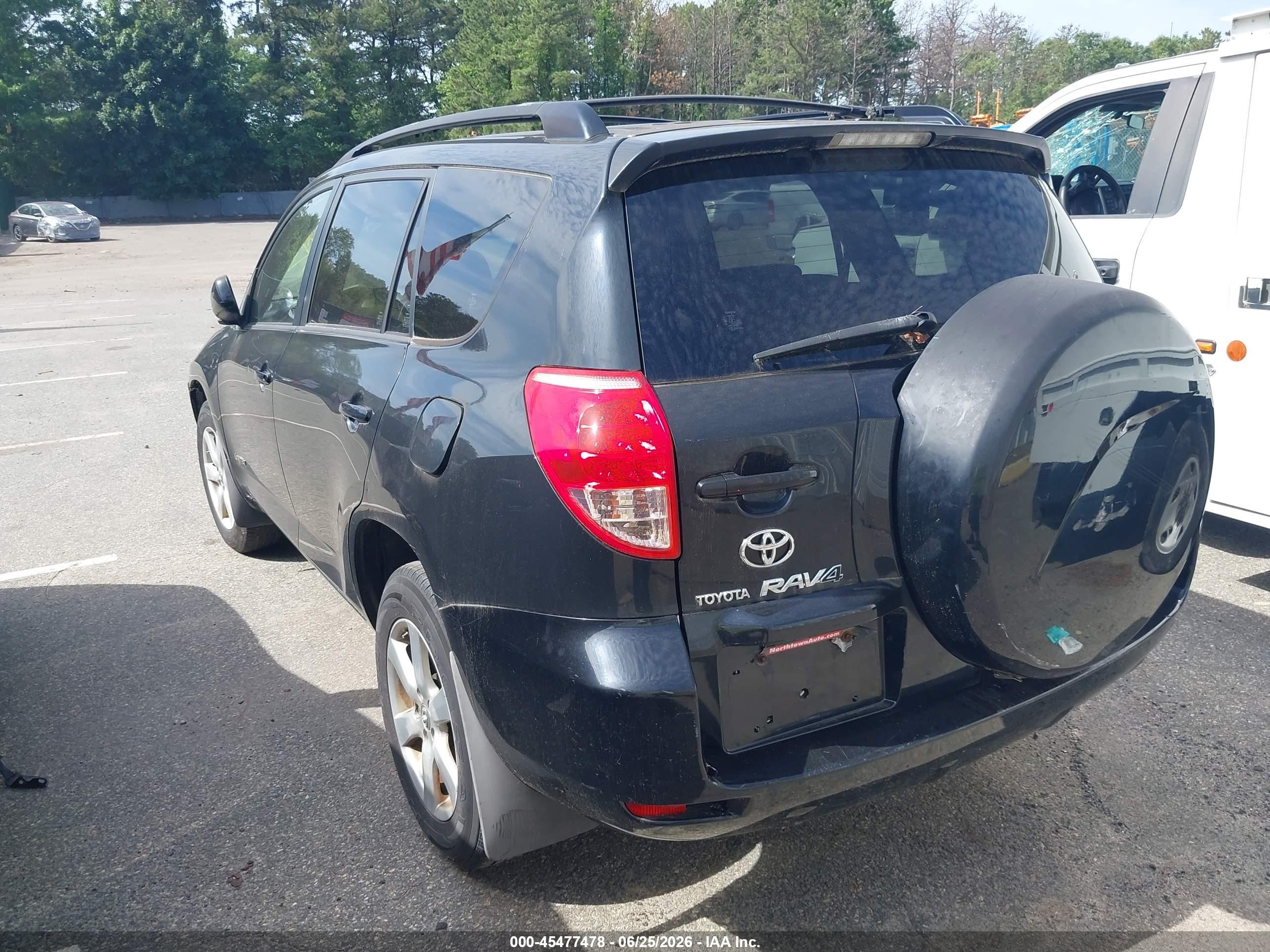 2008 Toyota Rav4 Limited Black vin: JTMBD31V085182015