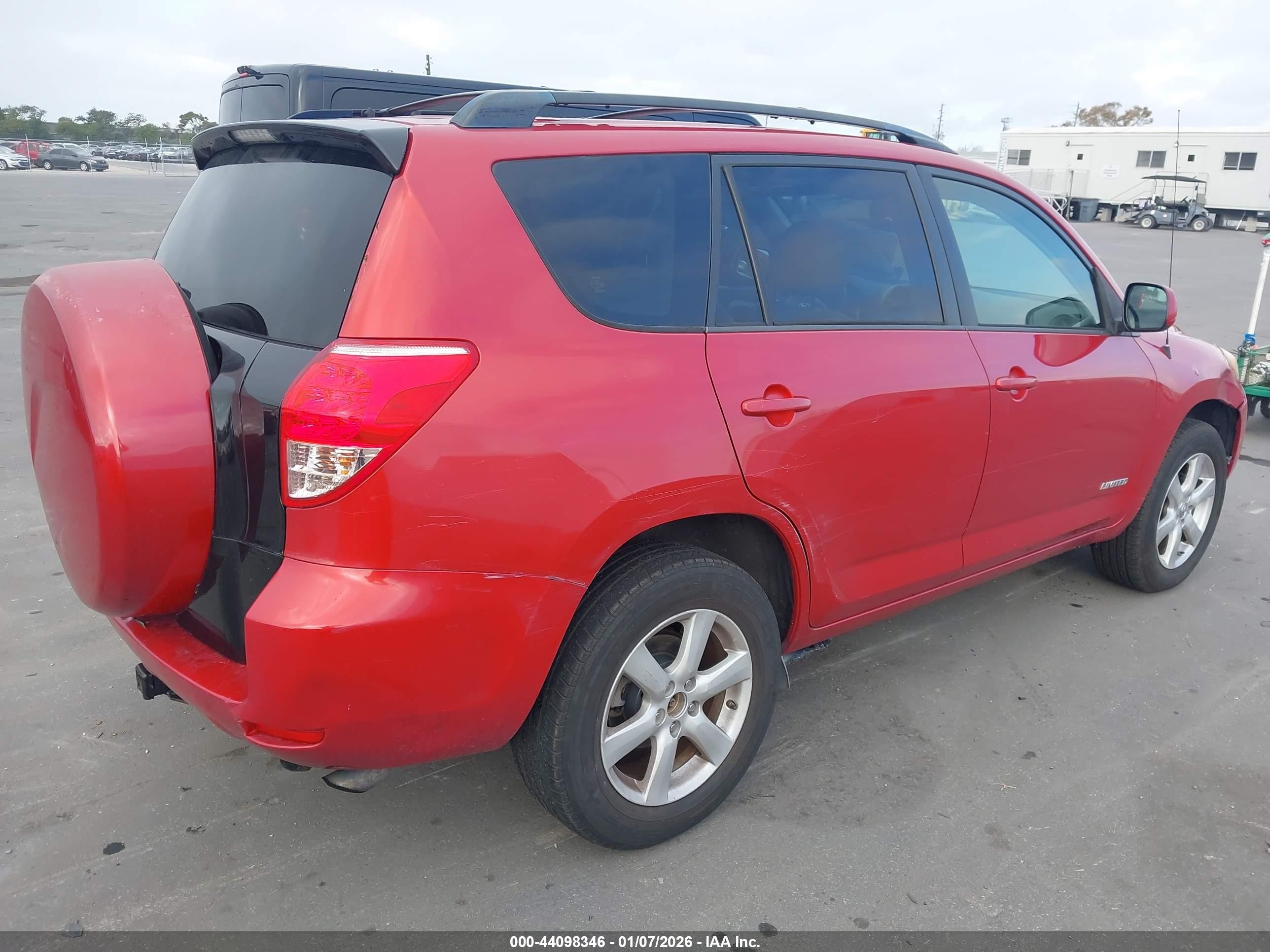 2008 Toyota Rav4 Limited Red vin: JTMBD31V085203042