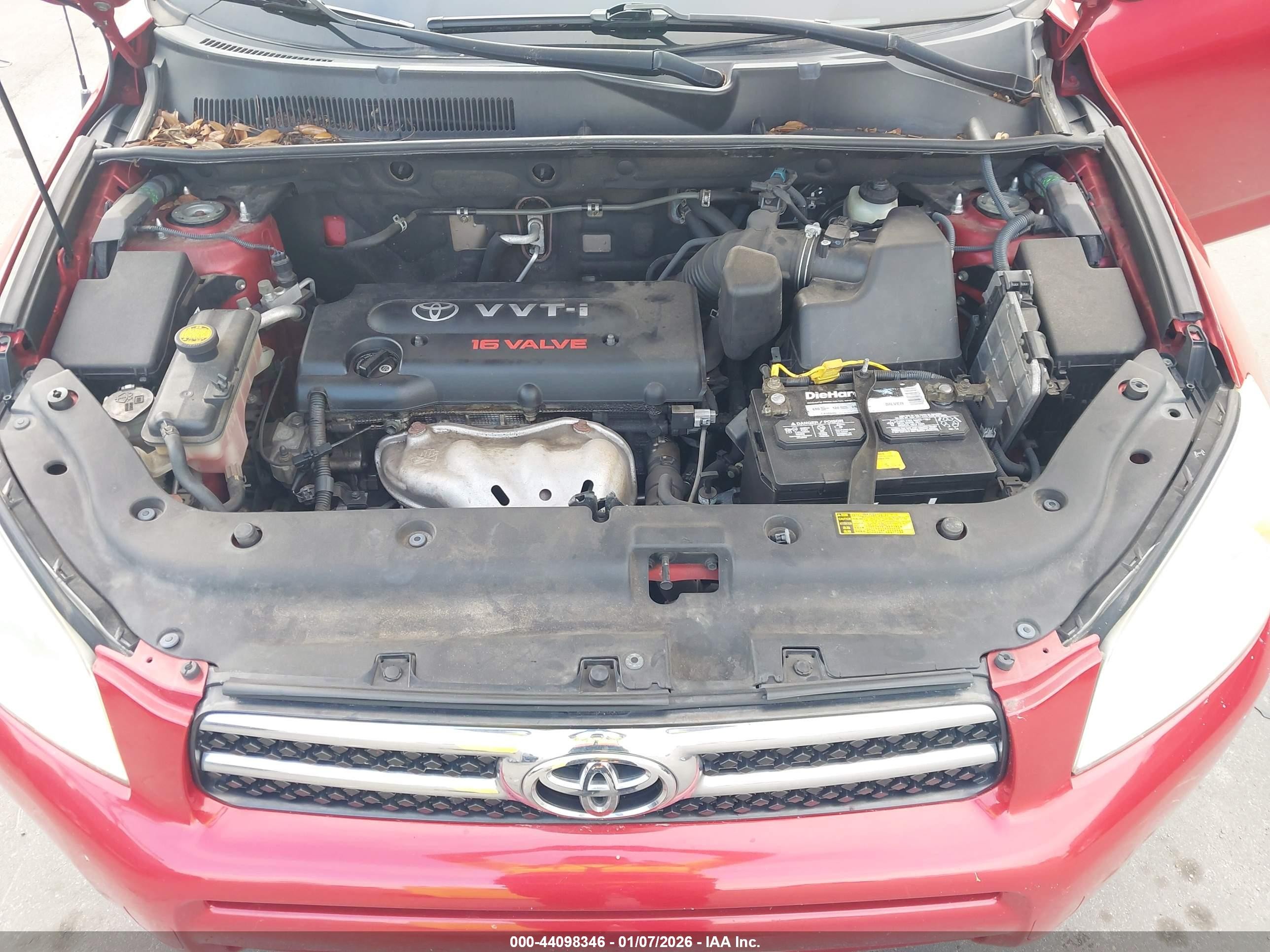 2008 Toyota Rav4 Limited Red vin: JTMBD31V085203042