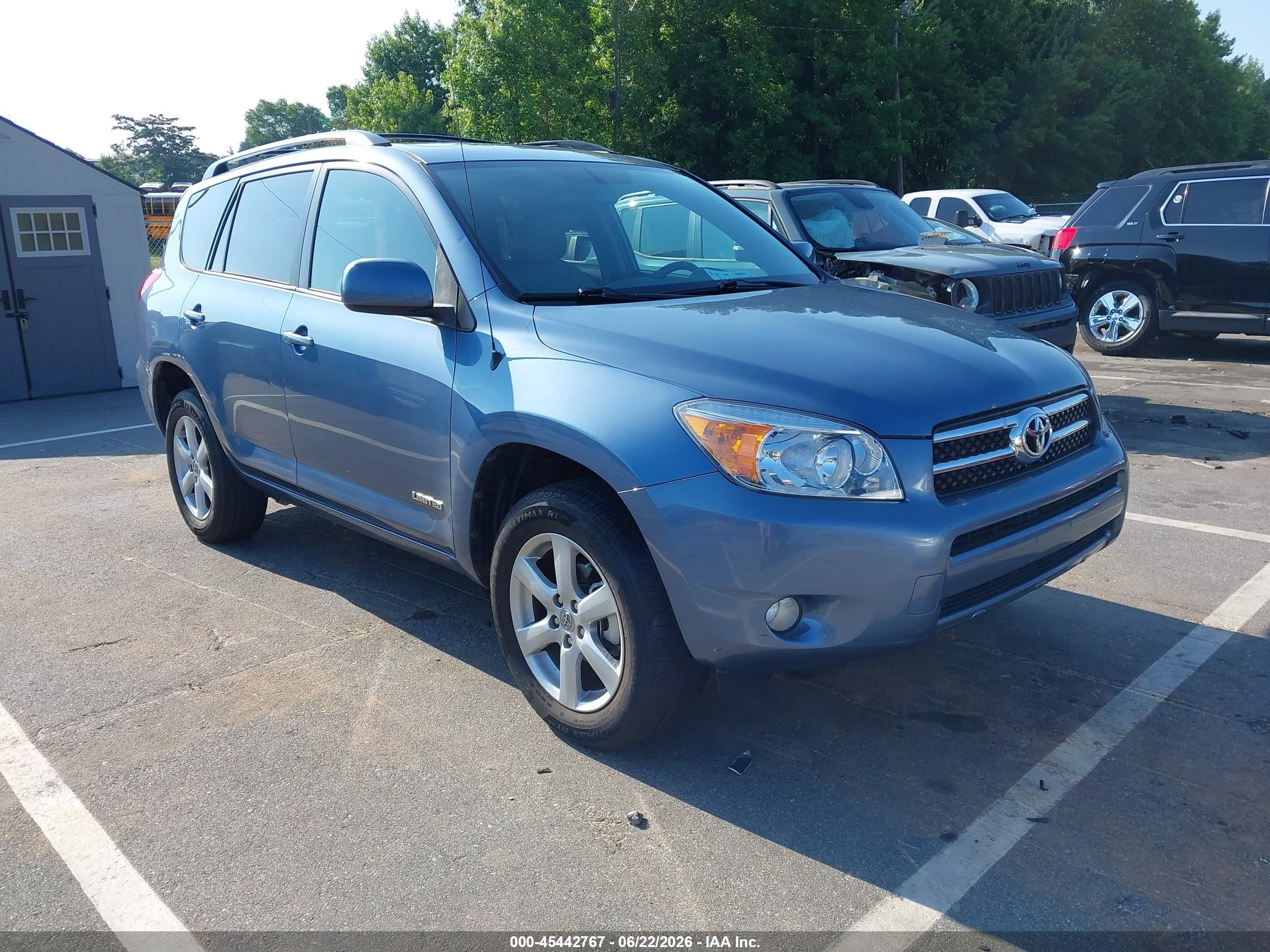 2008 Toyota Rav4 Limited Blue vin: JTMBD31V086067571