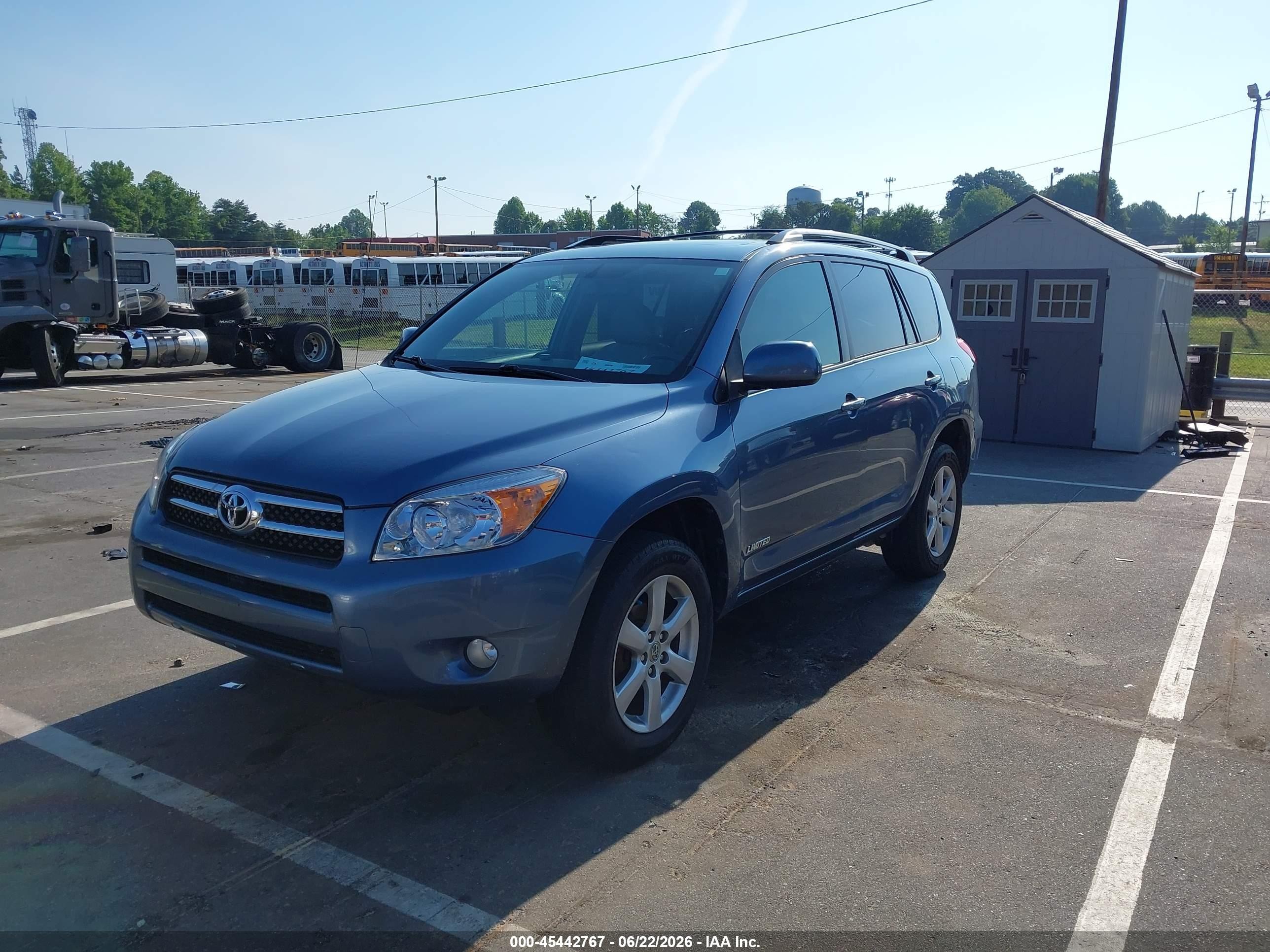 2008 Toyota Rav4 Limited Blue vin: JTMBD31V086067571