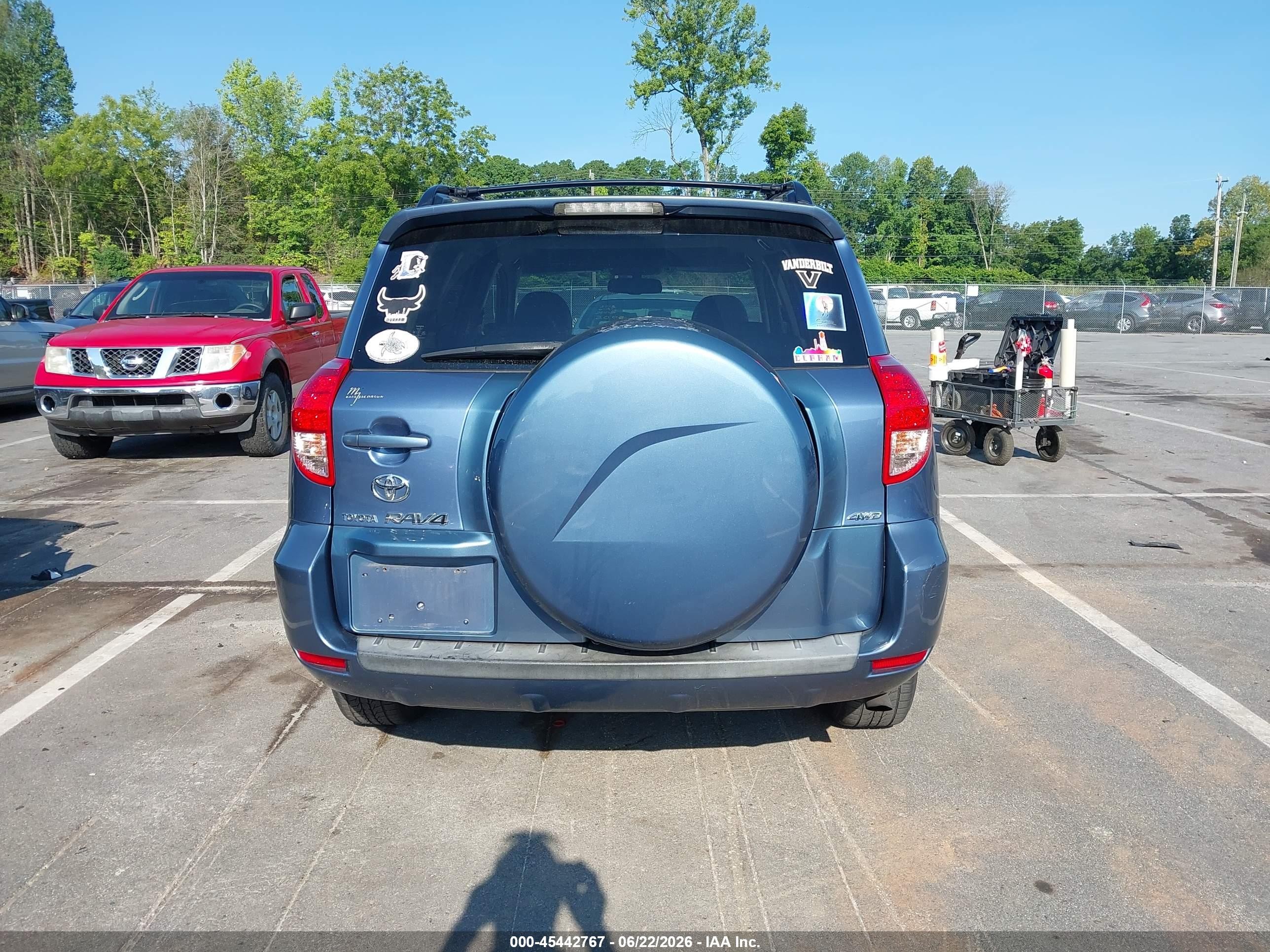 2008 Toyota Rav4 Limited Blue vin: JTMBD31V086067571