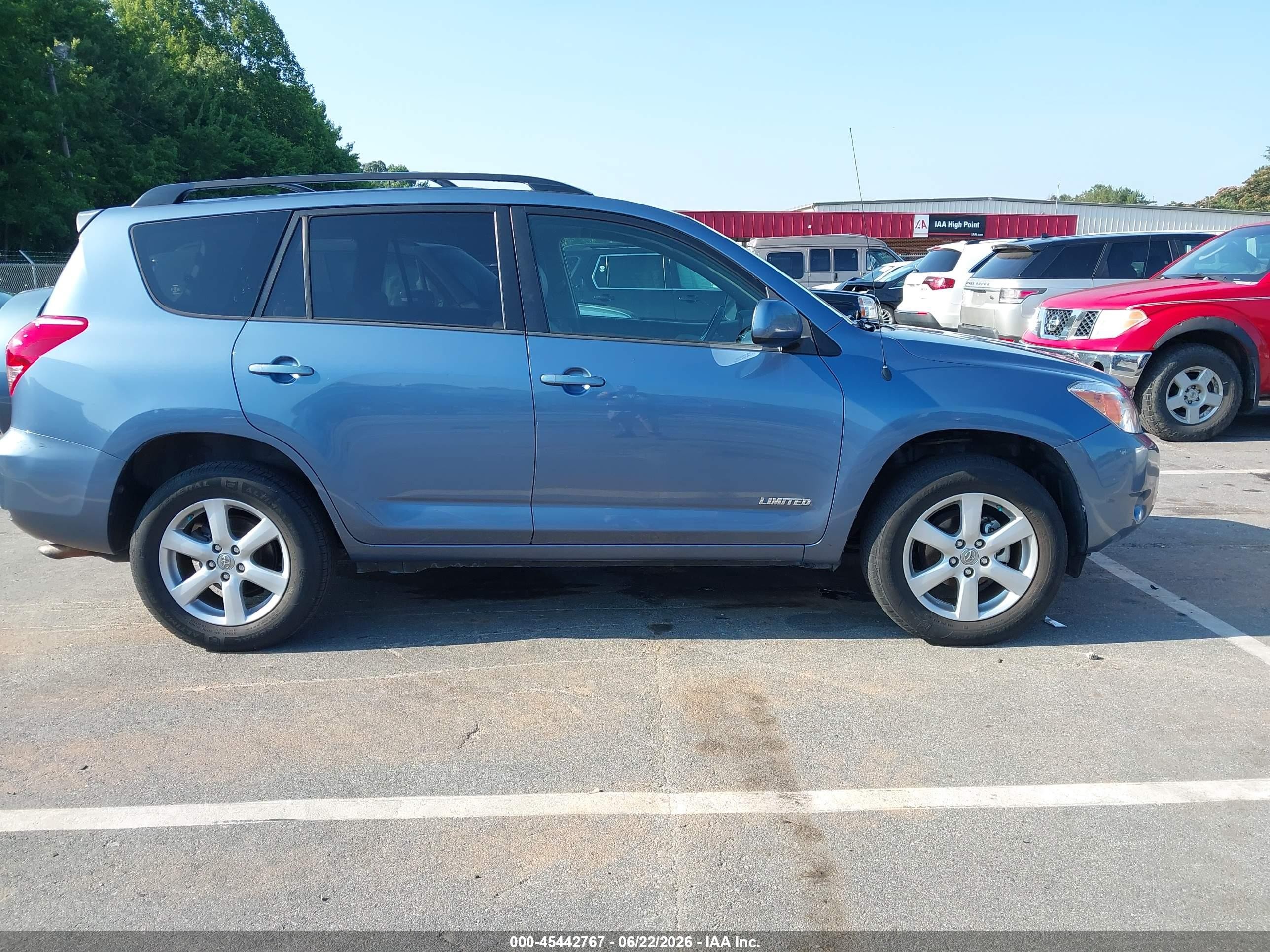 2008 Toyota Rav4 Limited Blue vin: JTMBD31V086067571
