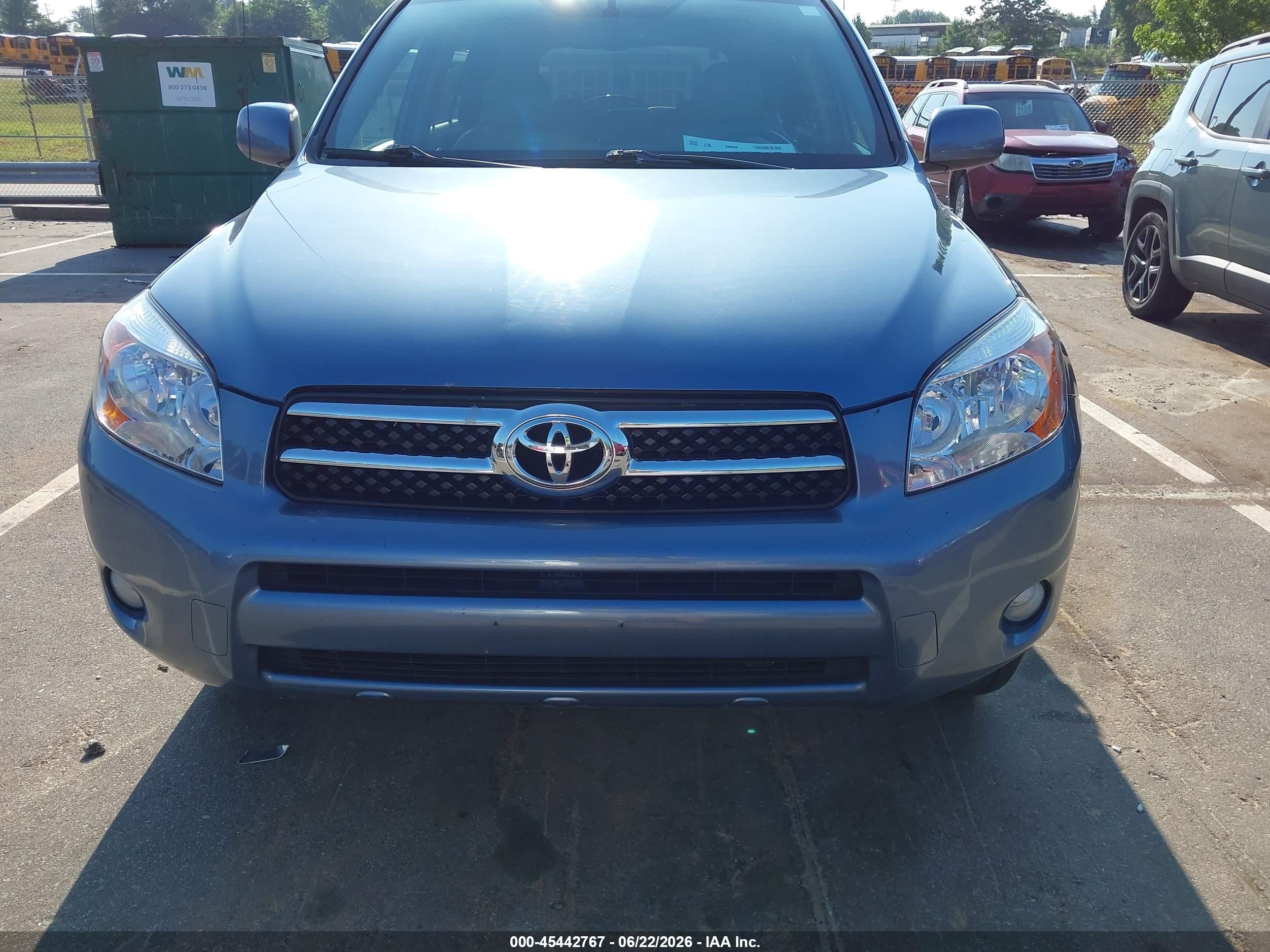 2008 Toyota Rav4 Limited Blue vin: JTMBD31V086067571
