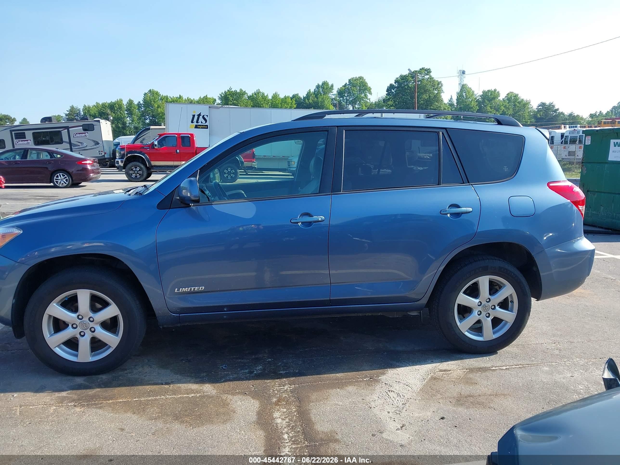 2008 Toyota Rav4 Limited Blue vin: JTMBD31V086067571