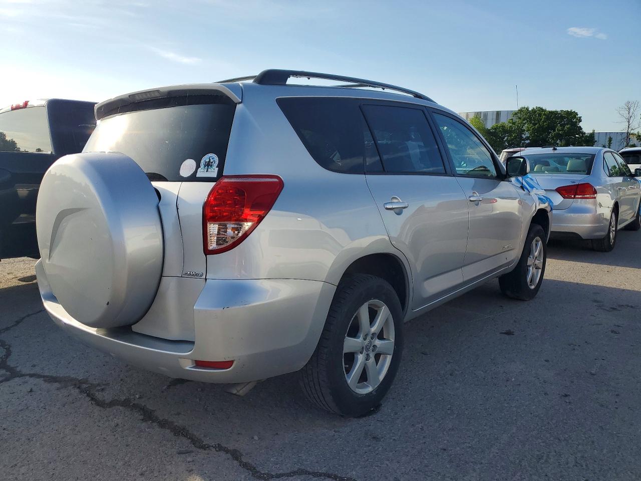 2008 Toyota Rav4 Limited Silver vin: JTMBD31V086077372