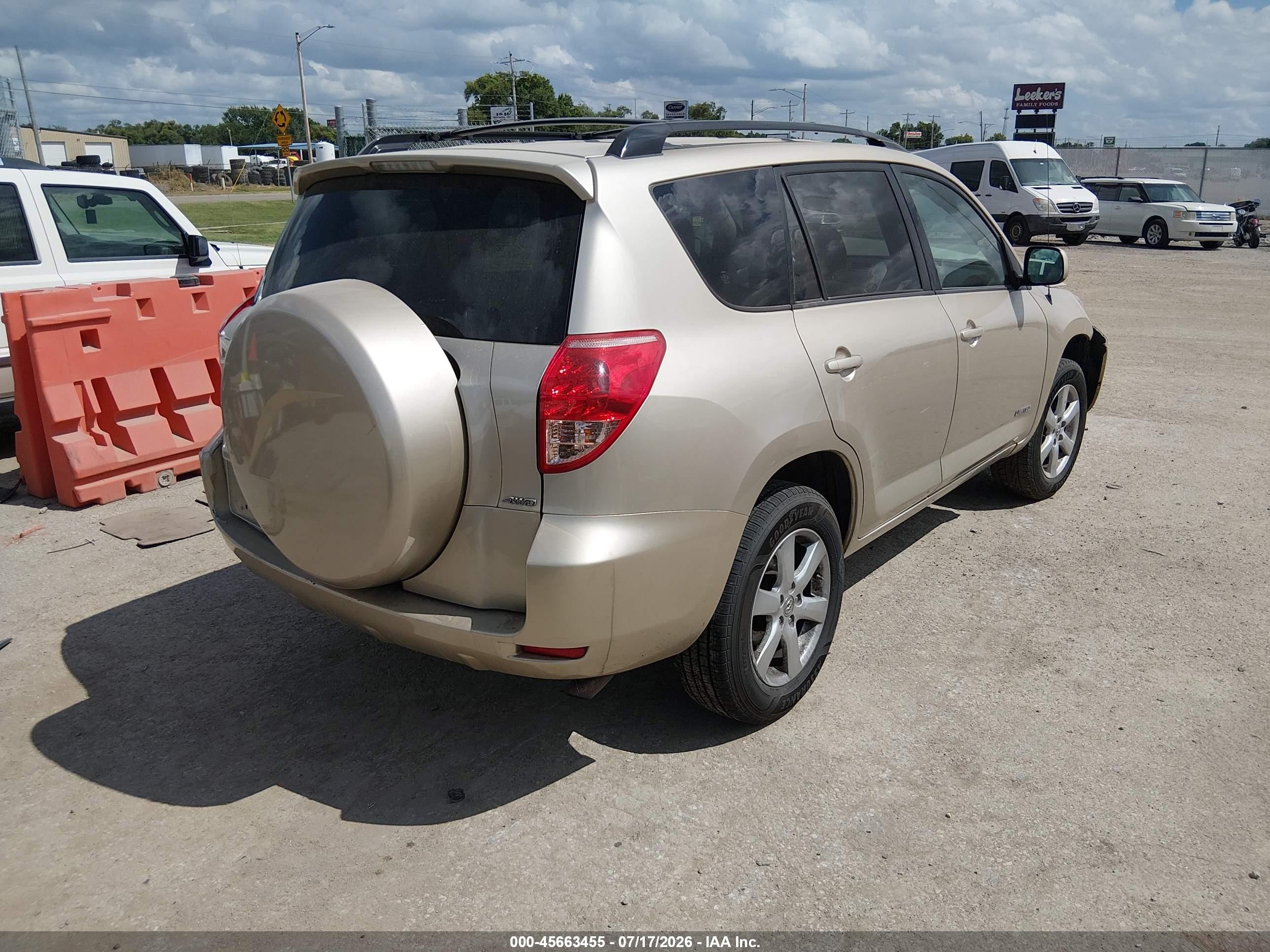 2008 Toyota Rav4 Limited Gold vin: JTMBD31V086081762