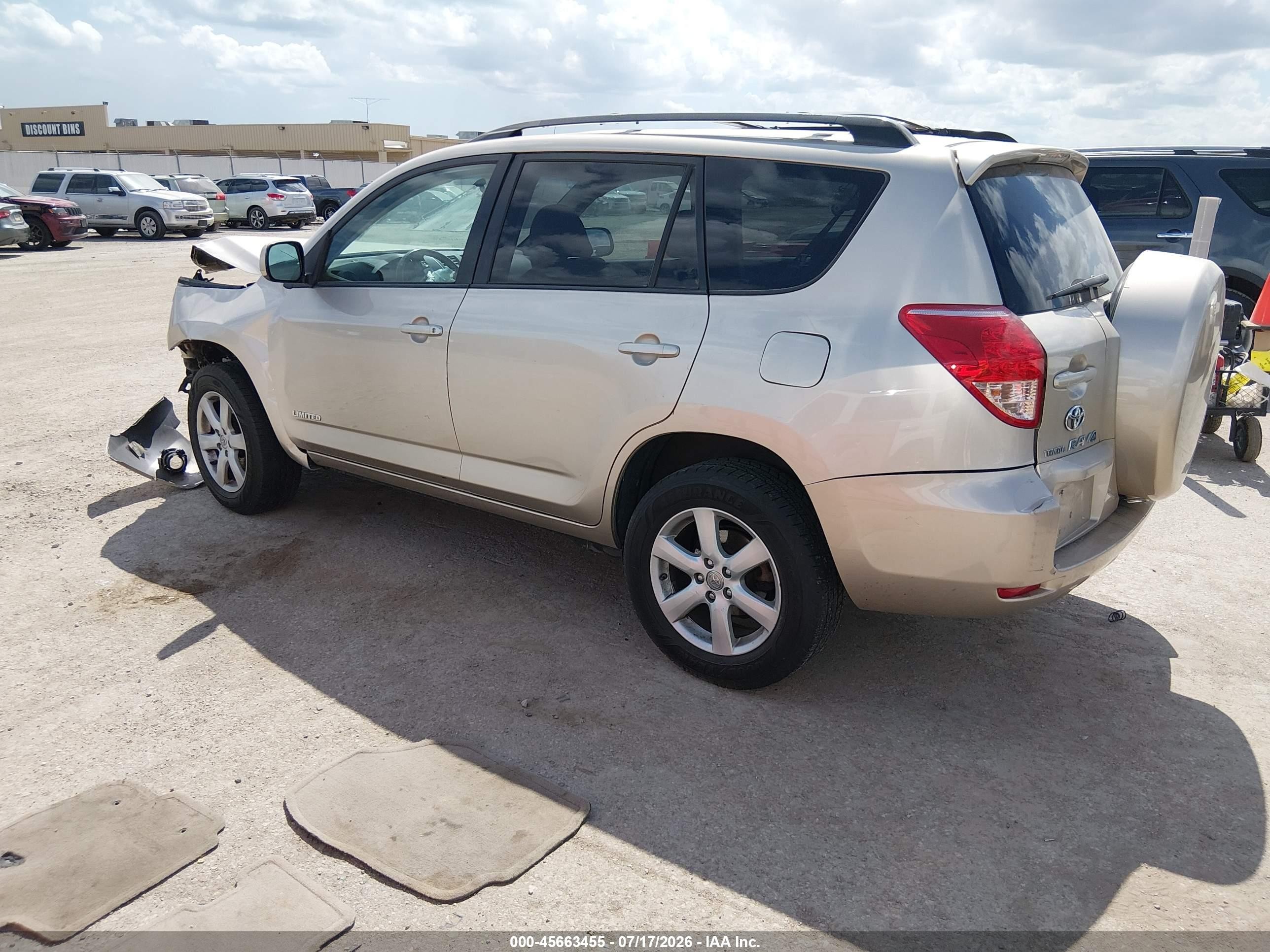 2008 Toyota Rav4 Limited Gold vin: JTMBD31V086081762