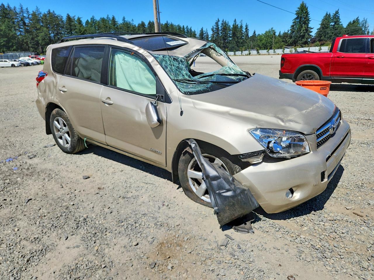 2007 Toyota Rav4 Limited Cream vin: JTMBD31V176042242