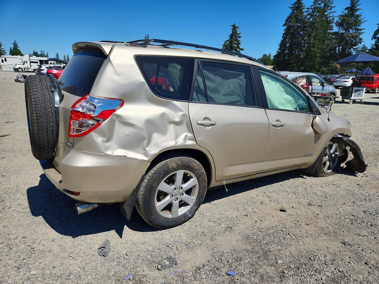 2007 Toyota Rav4 Limited Cream vin: JTMBD31V176042242