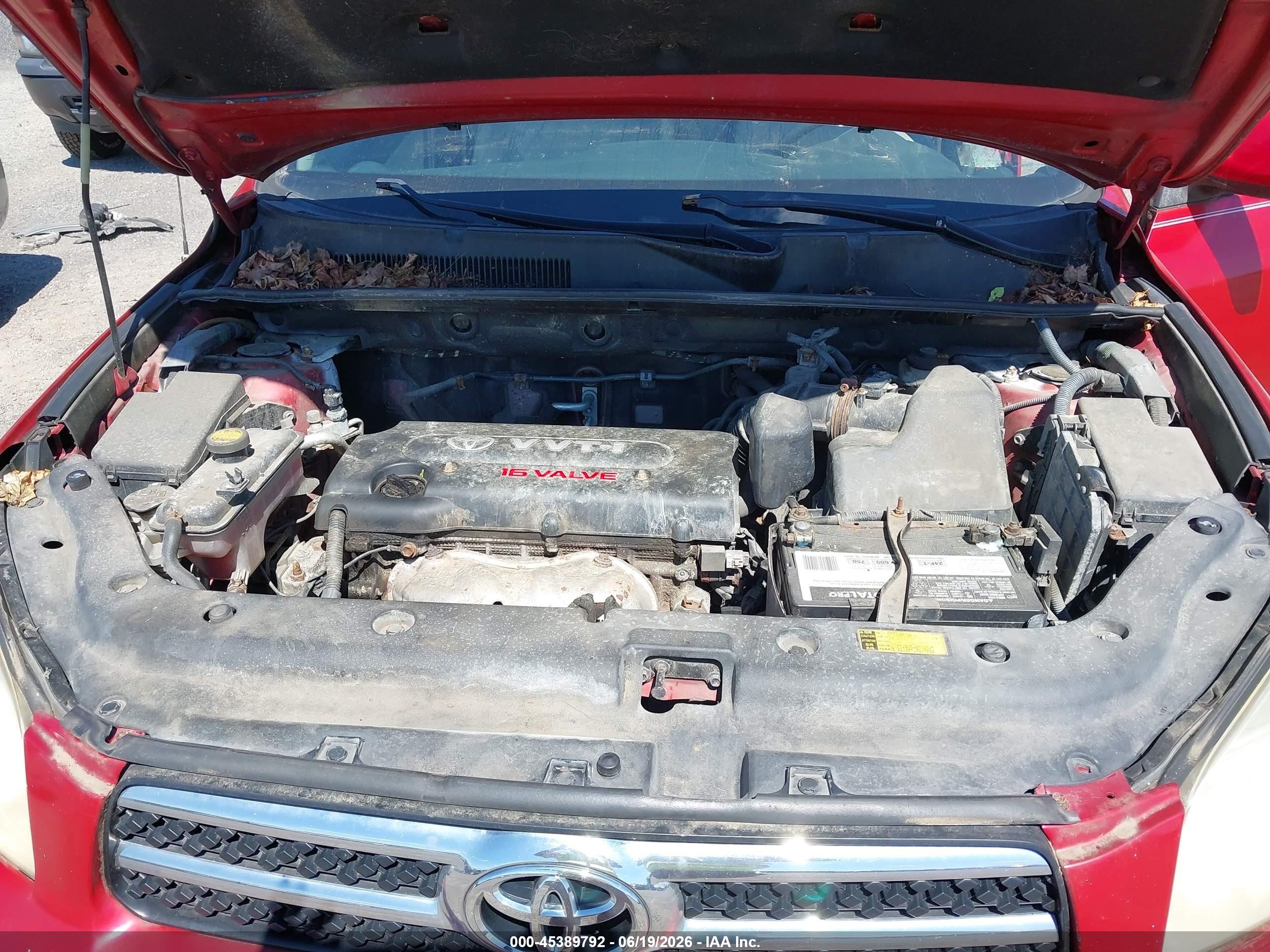 2007 Toyota Rav4 Limited Red vin: JTMBD31V176050910