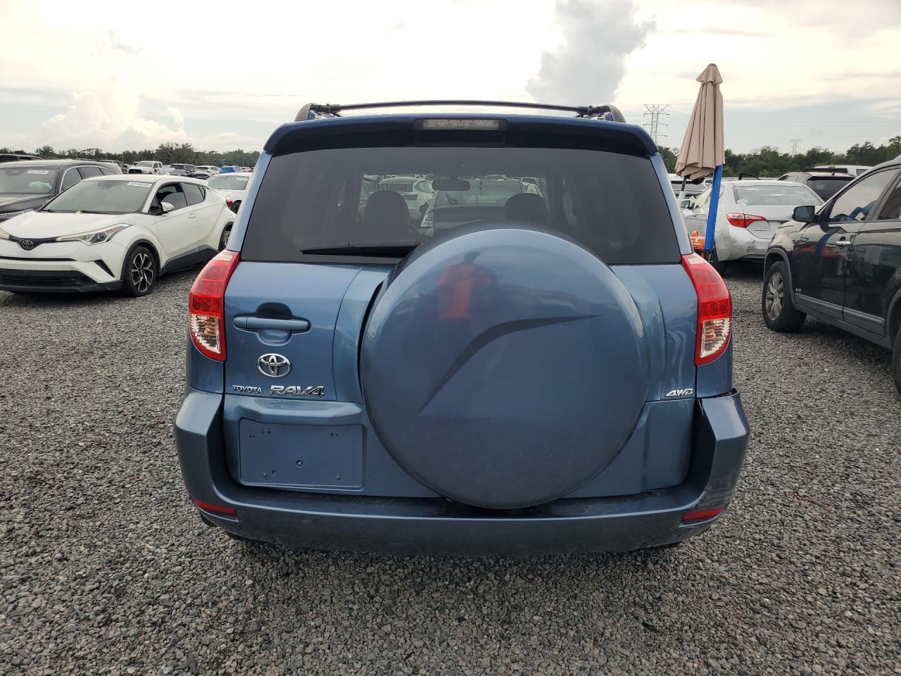 2008 Toyota Rav4 Limited Blue vin: JTMBD31V185131462