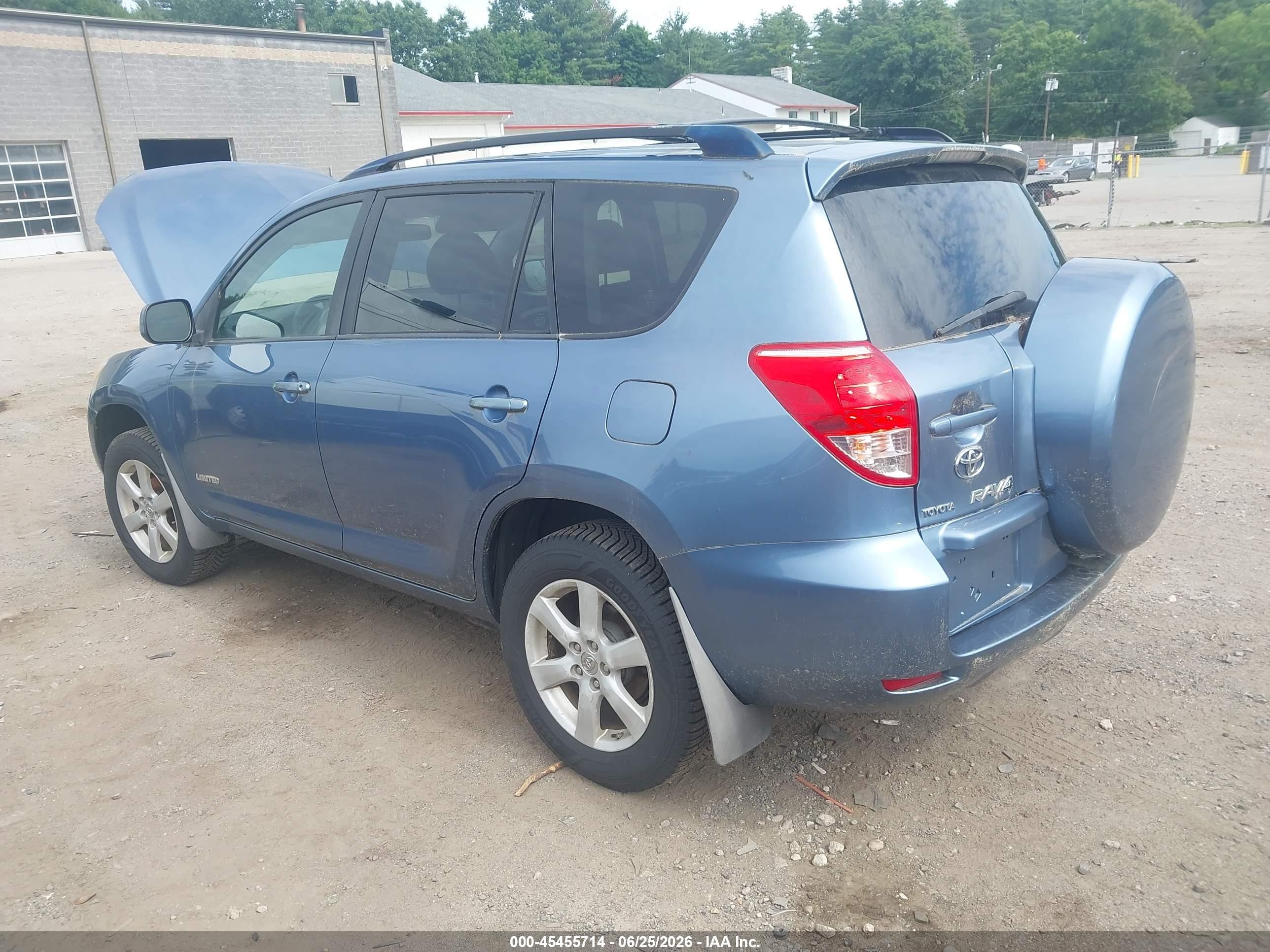 2008 Toyota Rav4 Limited Light Blue vin: JTMBD31V185207830