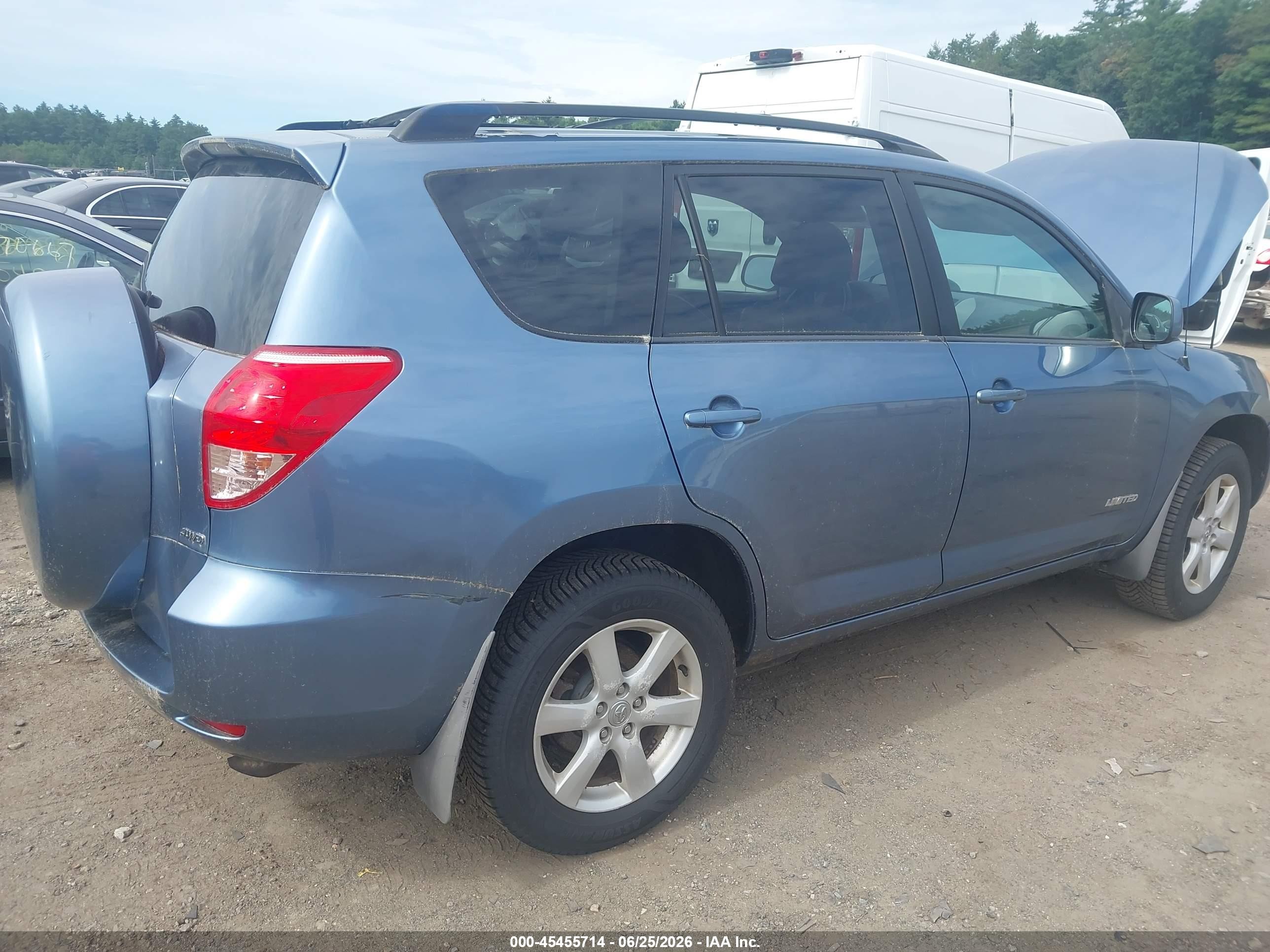 2008 Toyota Rav4 Limited Light Blue vin: JTMBD31V185207830