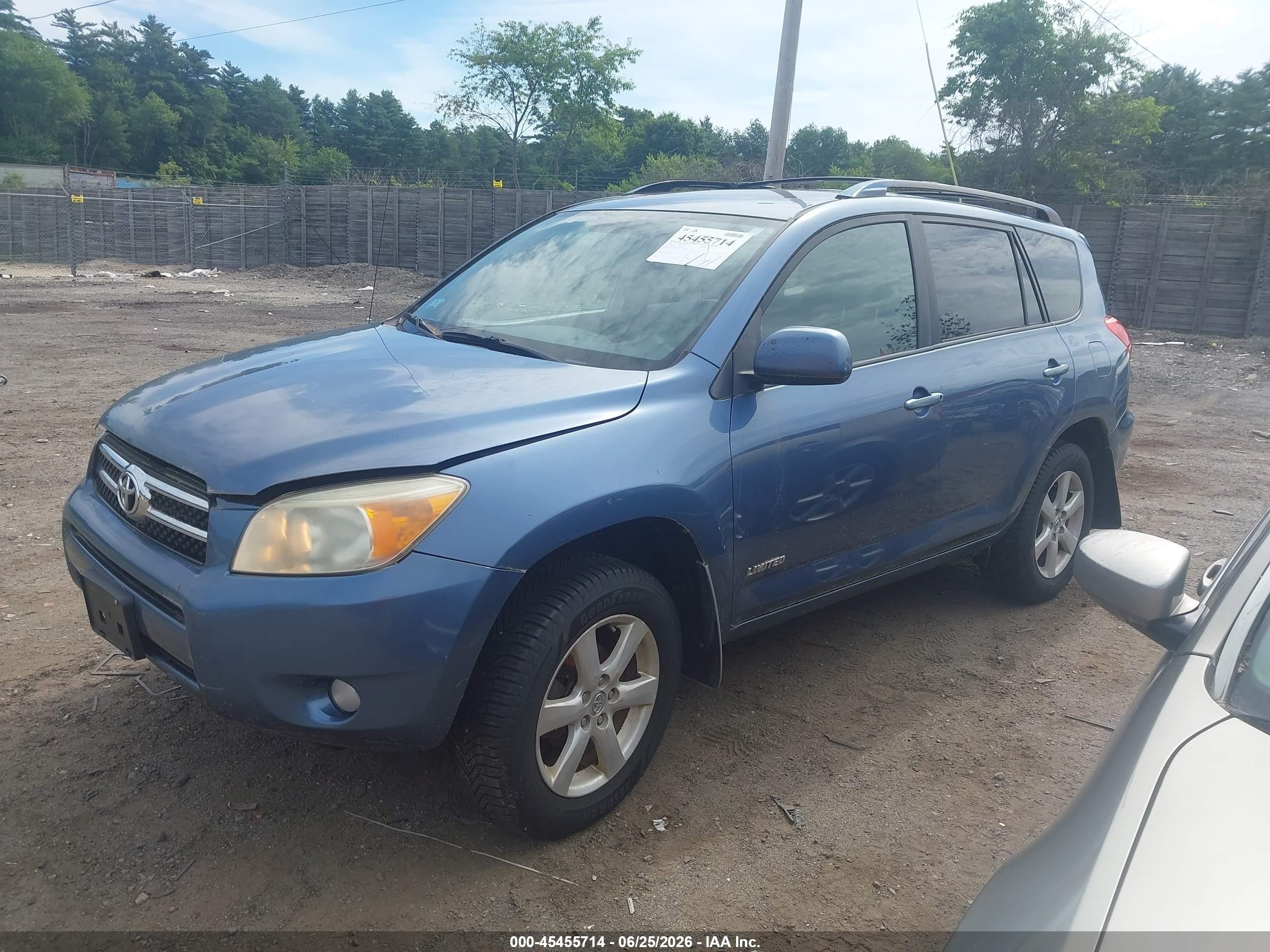 2008 Toyota Rav4 Limited Light Blue vin: JTMBD31V185207830