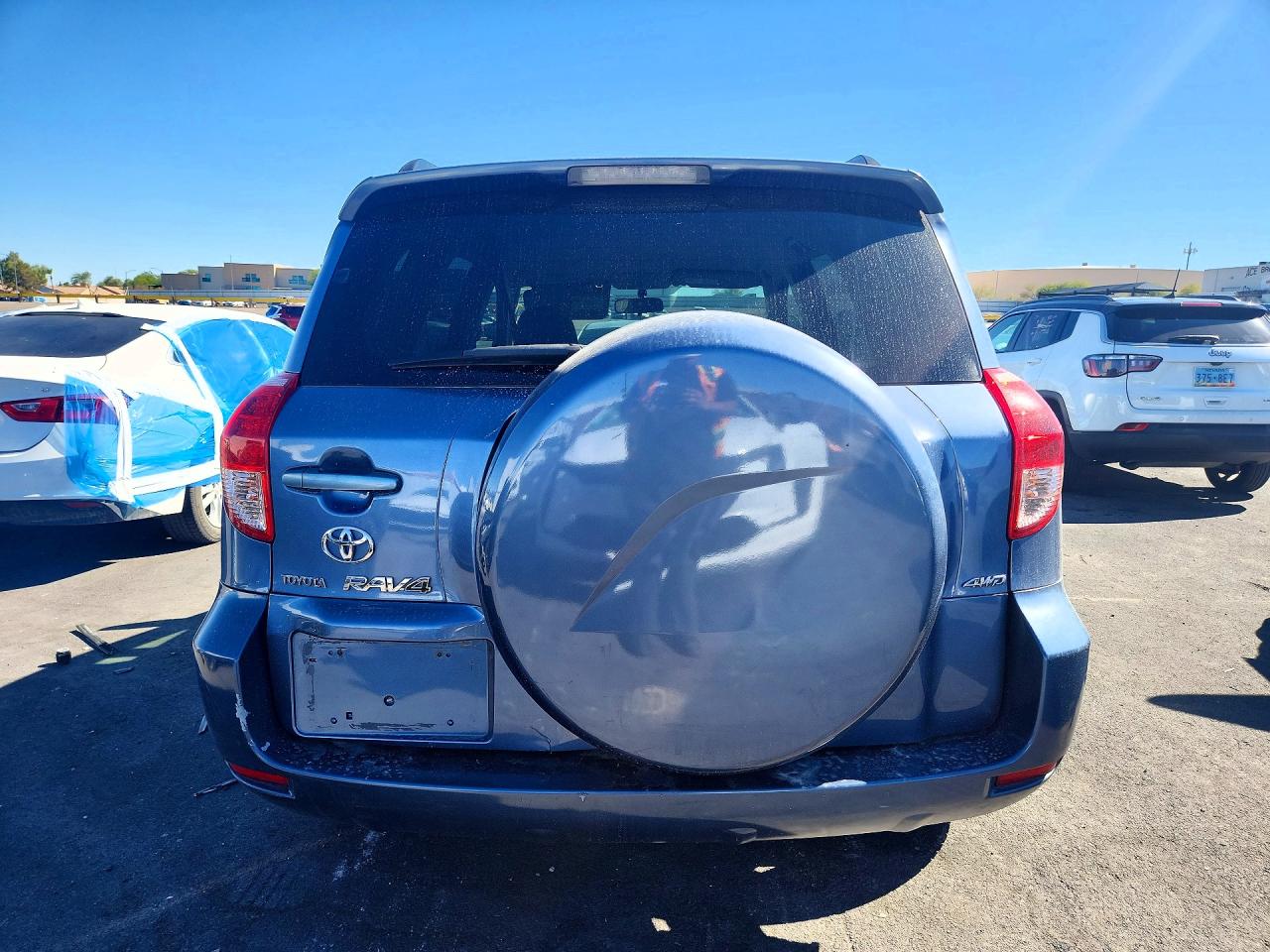 2008 Toyota Rav4 Limited Blue vin: JTMBD31V186078644