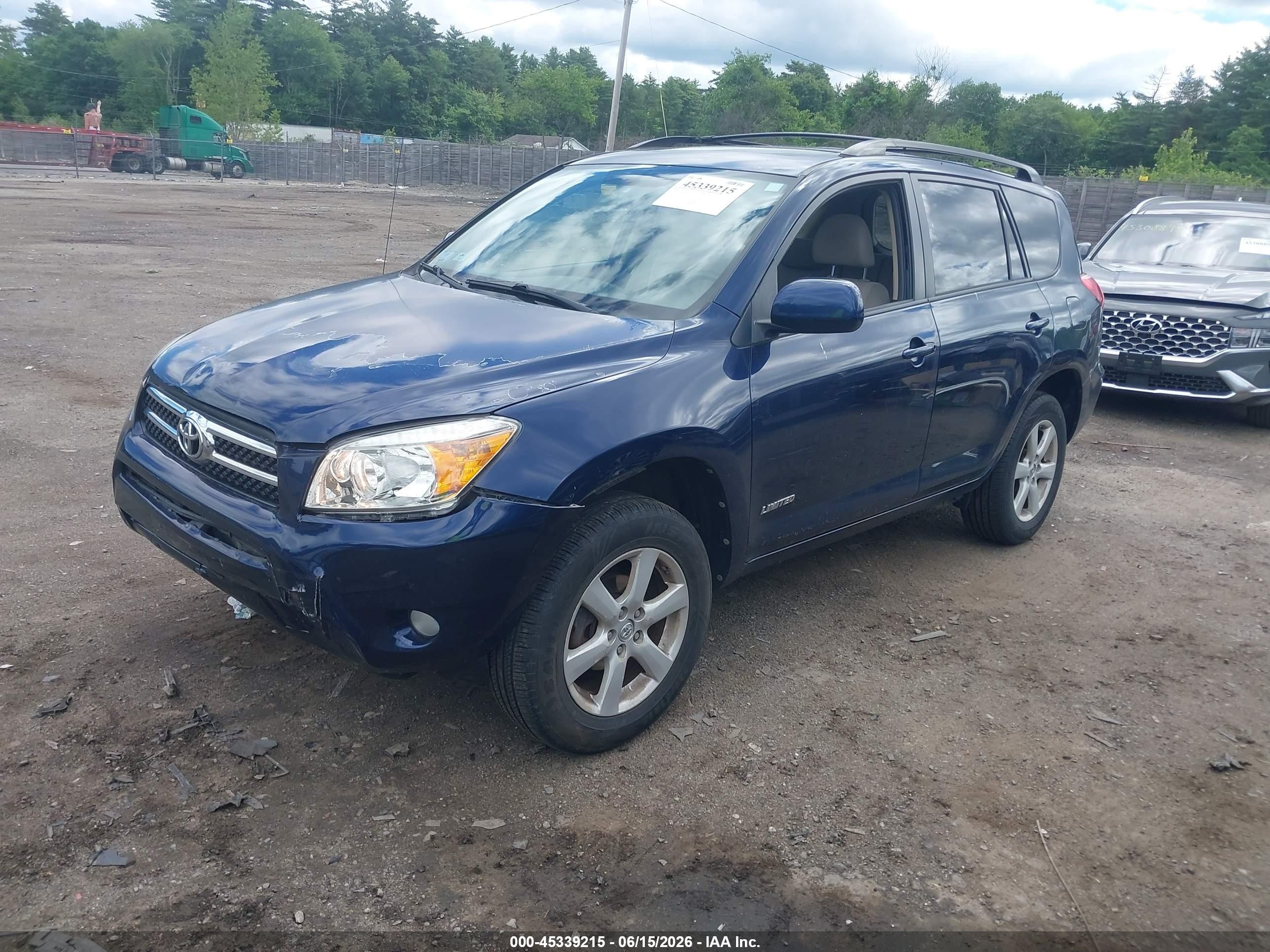2006 Toyota Rav4 Limited Dark Blue vin: JTMBD31V265048233