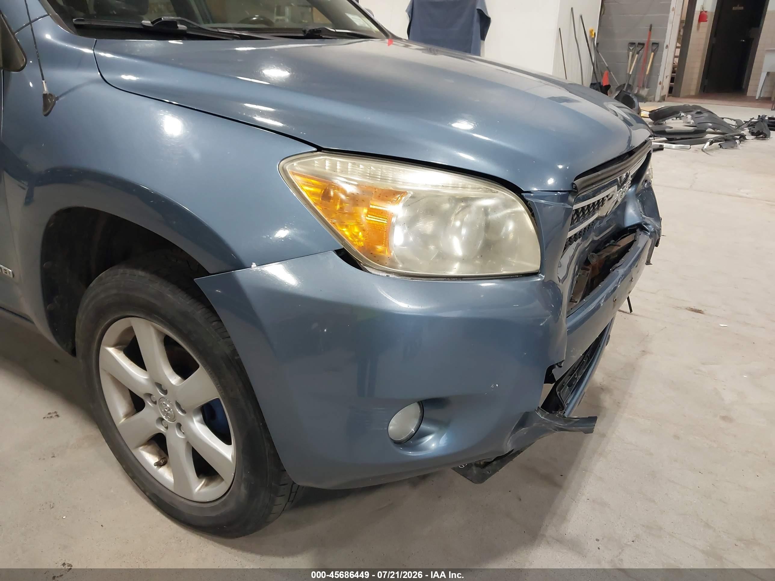 2007 Toyota Rav4 Limited Light Blue vin: JTMBD31V276023375