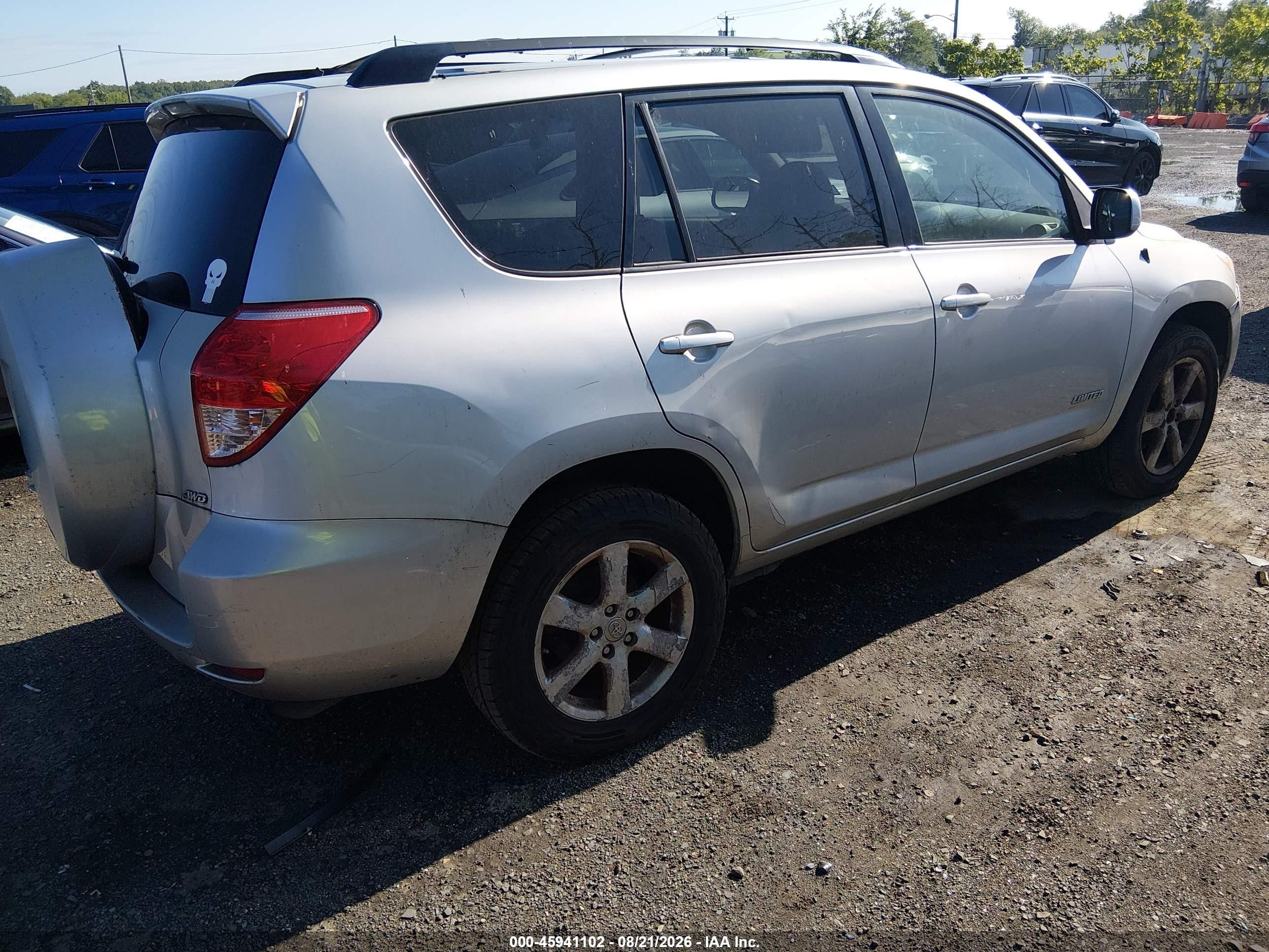 2007 Toyota Rav4 Limited Silver vin: JTMBD31V276036191