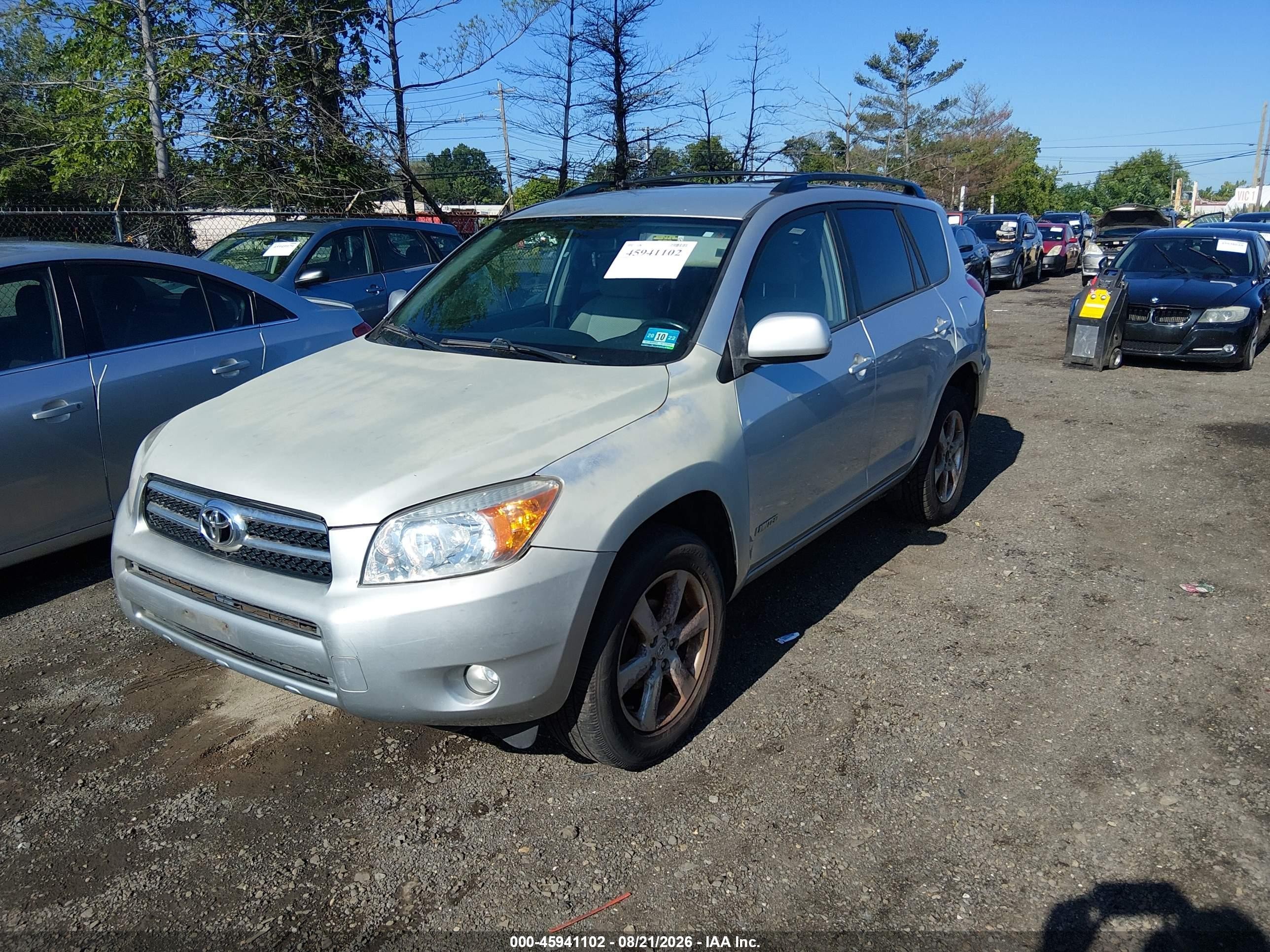 2007 Toyota Rav4 Limited Silver vin: JTMBD31V276036191