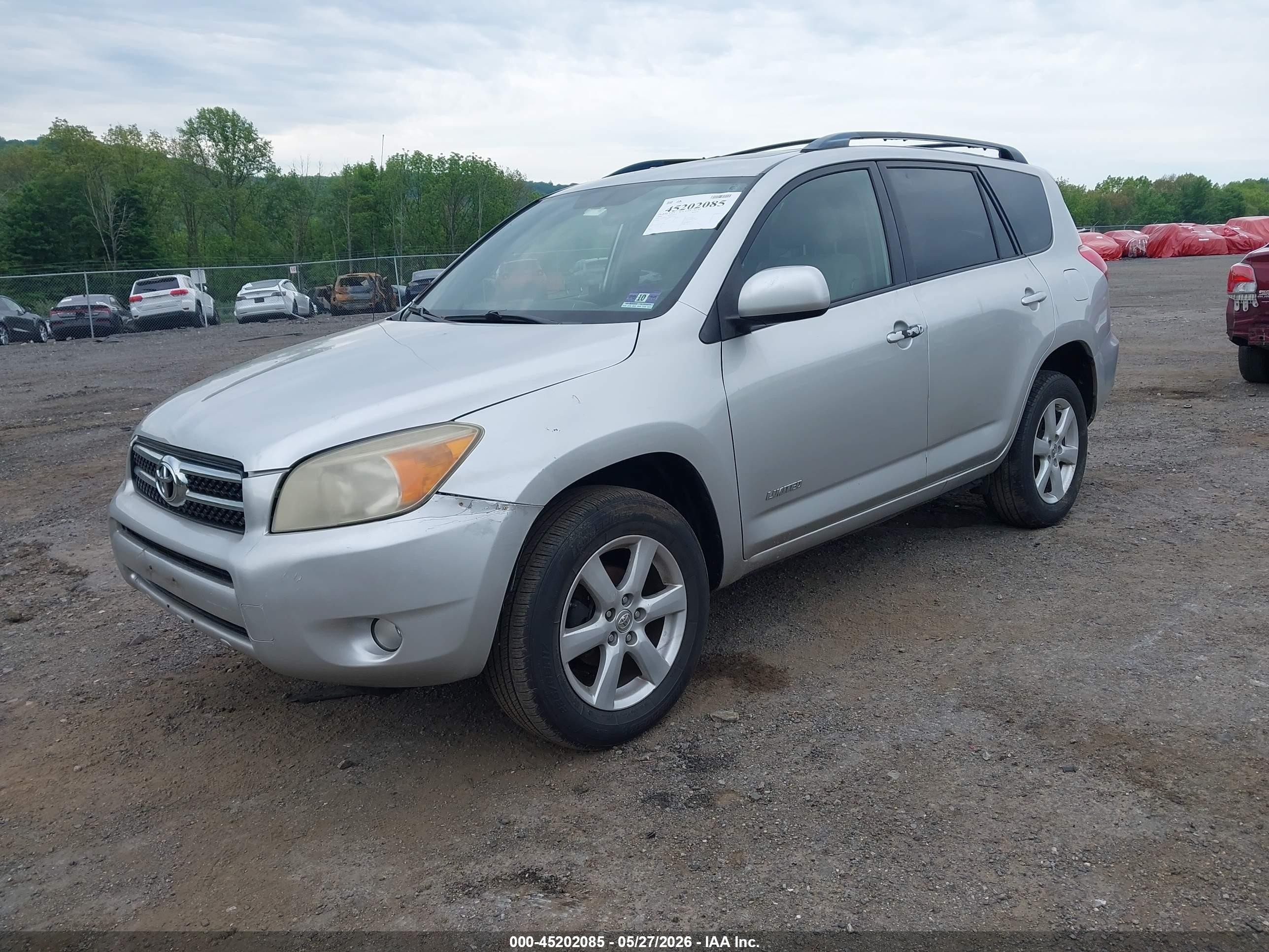 2008 Toyota Rav4 Limited Silver vin: JTMBD31V286074330