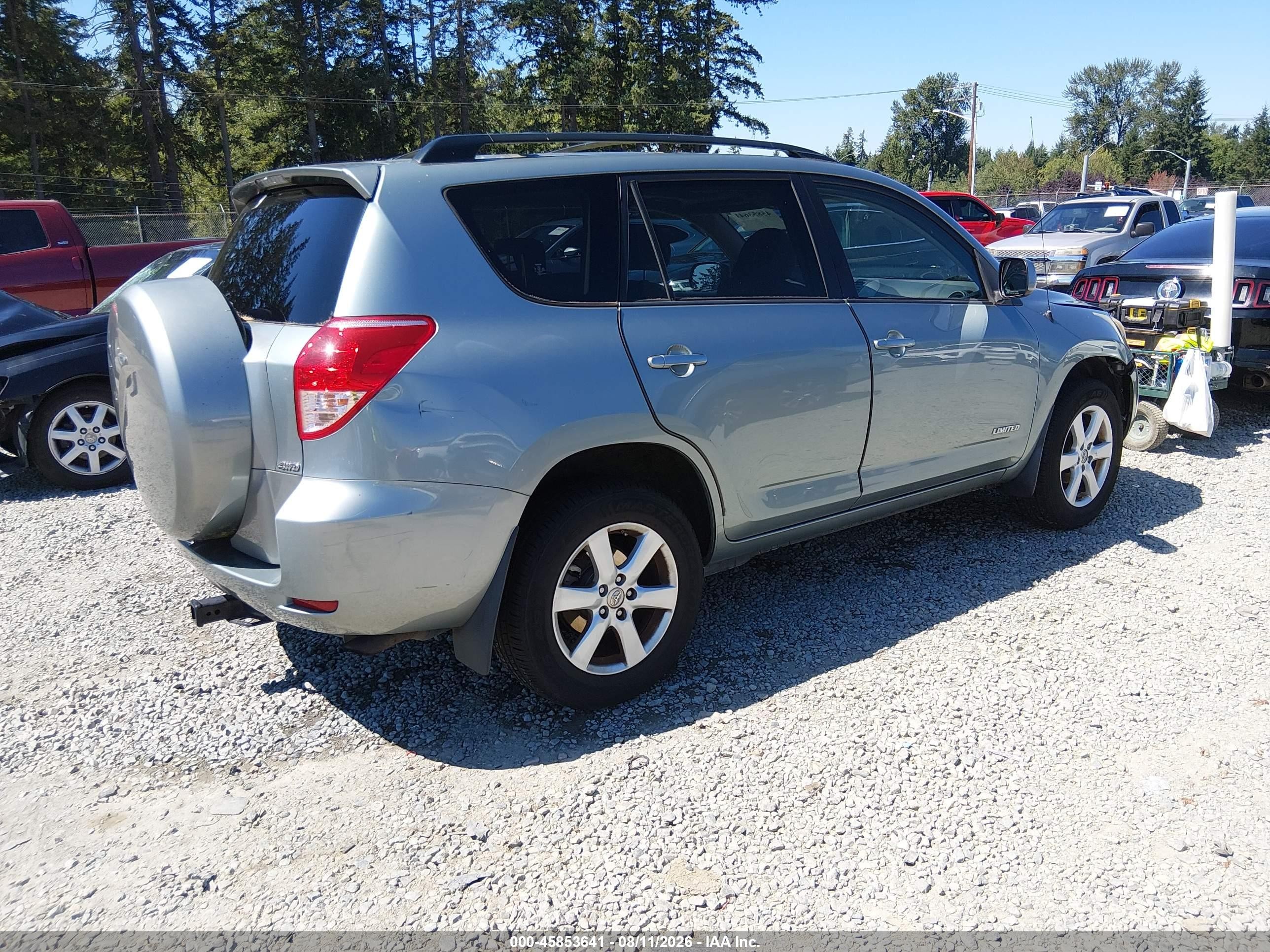 2007 Toyota Rav4 Limited Teal vin: JTMBD31V375109770
