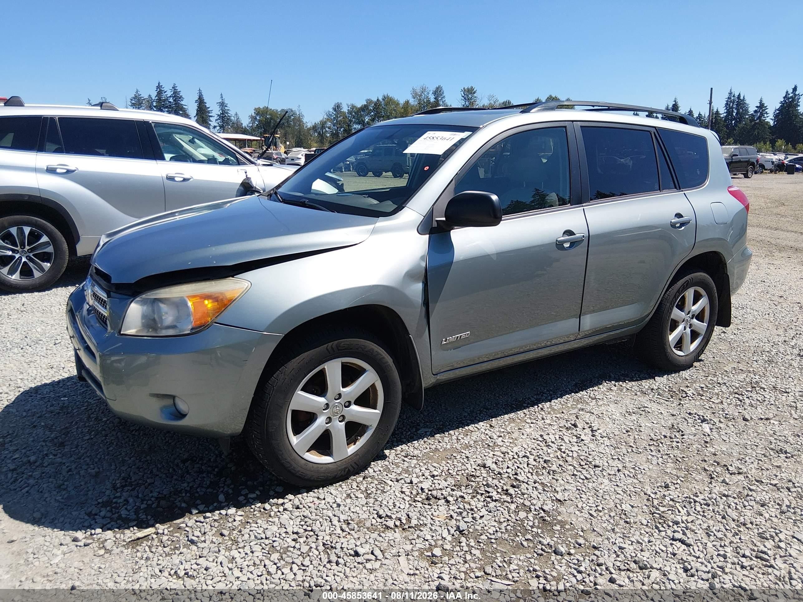 2007 Toyota Rav4 Limited Teal vin: JTMBD31V375109770
